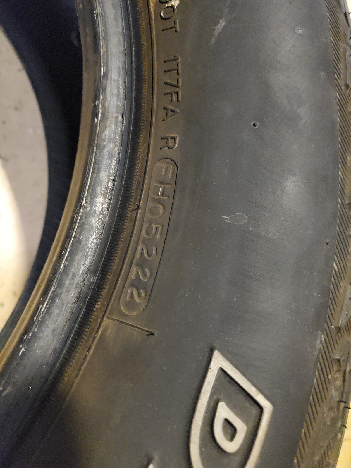 2 USED 10/32" HANKOOK DYNAPRO ATM OWL P 265 60 18 110T  ALL TERRAIN TIRE 1021751