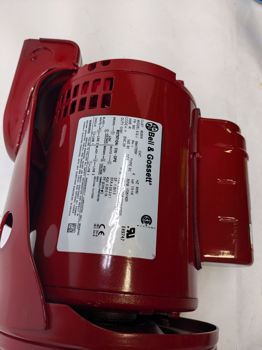 BELL & GOSSETT 605S SERIES 60 PUMP W72708 2VRW9 172708LF