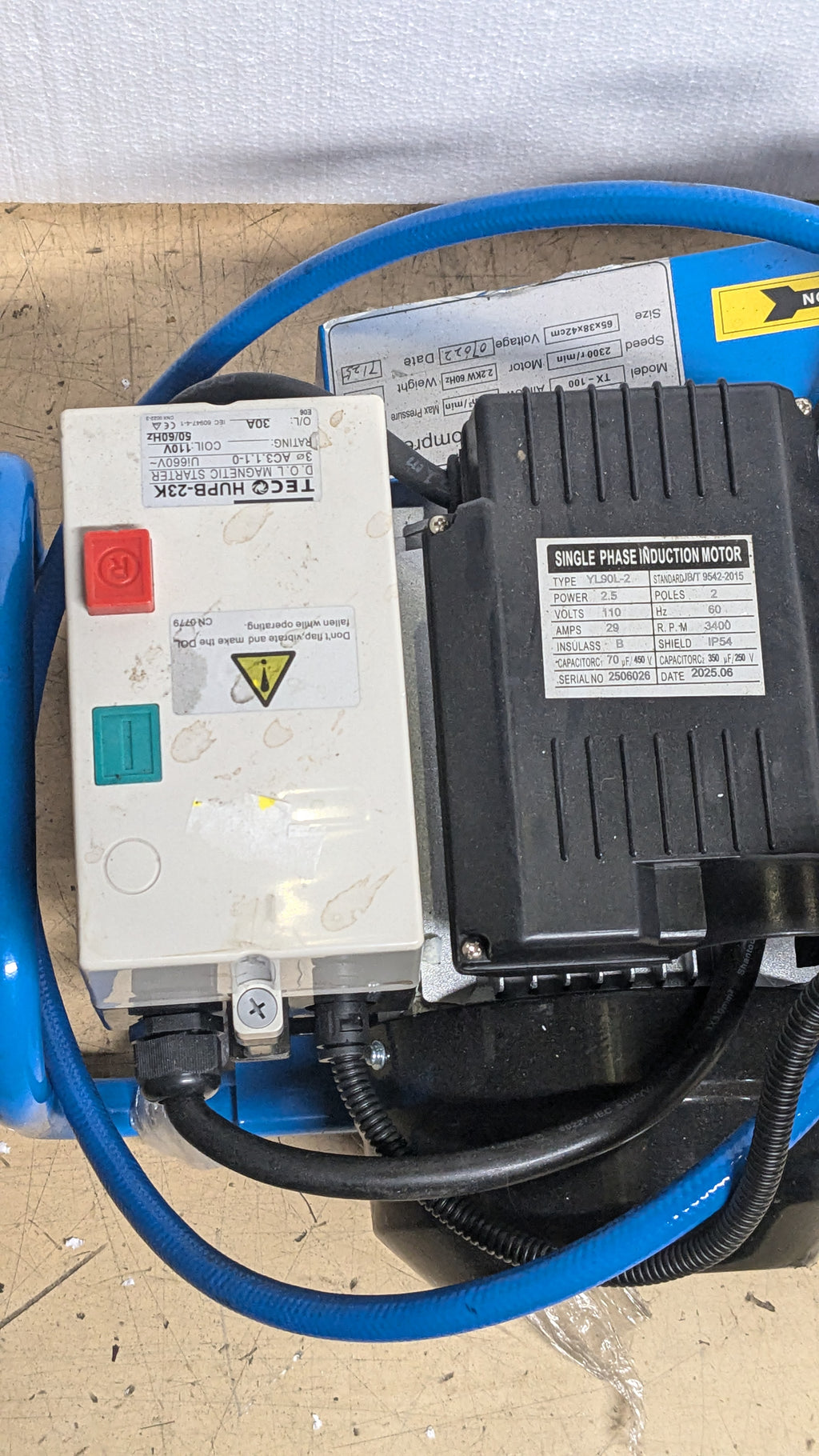 TUXING DRIVING AIR COMPRESSOR HIHG PRESSURE 100I/MIN 4500PSI TX-100