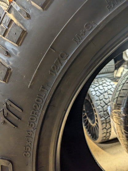HERCULES T/S OFFROAD TT1 BSW LT 35 14.5 20 127Q MUD TERRAIN TIRE 98537