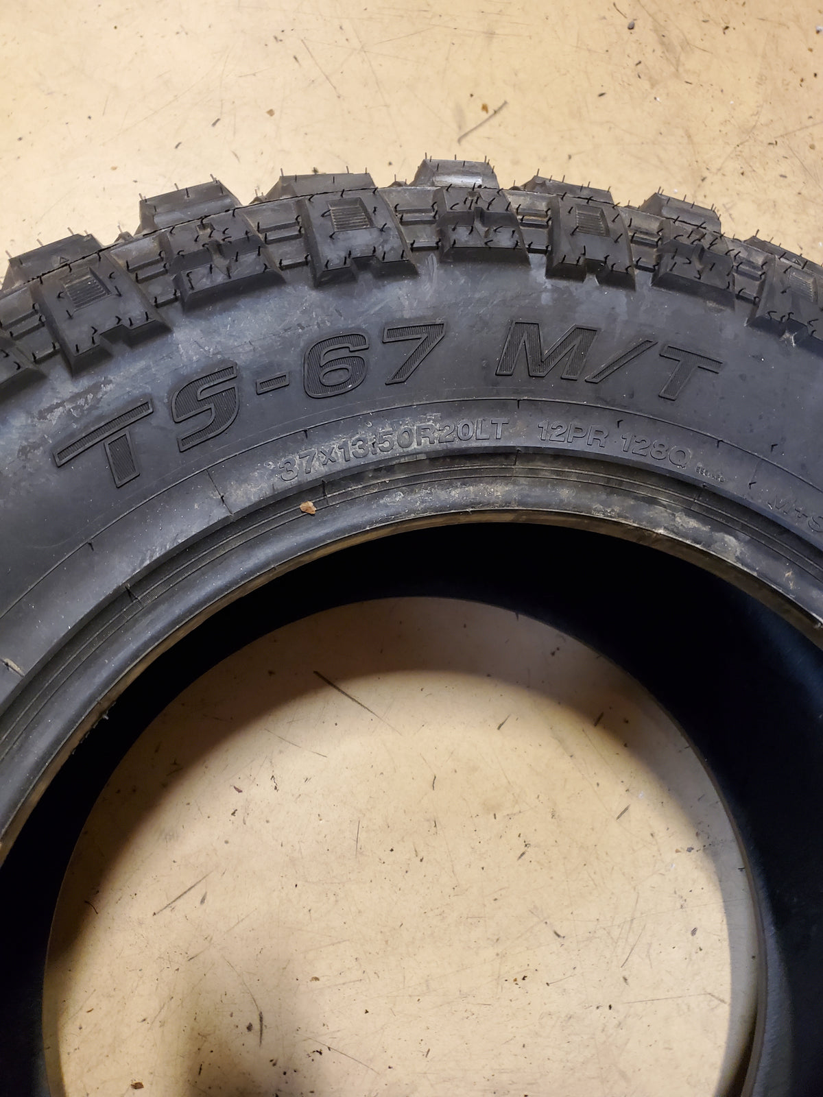 TBB TIRES TS-67 M/T BSW LT 37 13.5 20 128Q 12PLY MUD TERRAIN TIRE 840156401678
