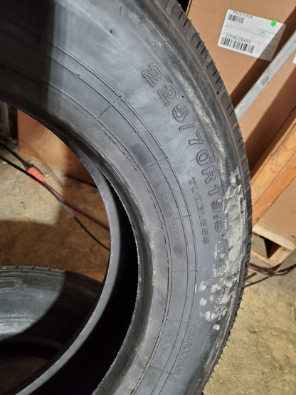 WESTLAKE CR960A BSW LT 225 70 19.5 128/126M 12PLY TRAILER TIRE 1347150
