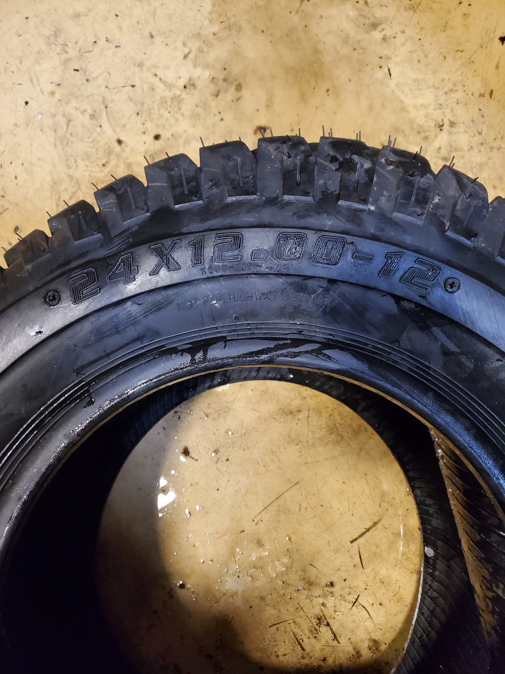 KENDA K500 SUPER TURF BSW 24 12 12 98A3 4PLY LAWN TIRE 2412TFI
