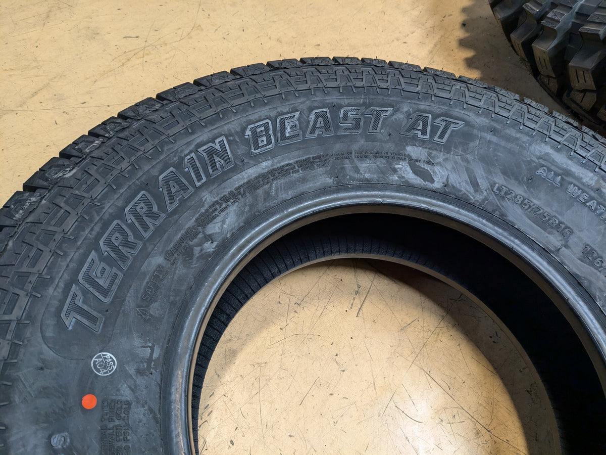 LEXANI TERRAIN BEAST AT BSW LT 285 75 16 126/123S E ALL TERRAIN TIRE LXSTAT1675020