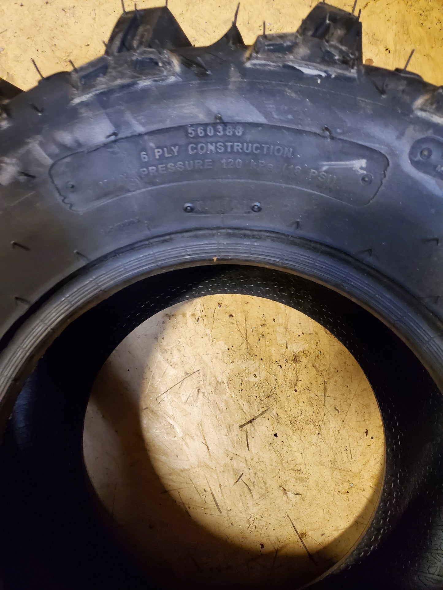 USED ITP MUD LITE XTR BSW  26 11 12 80F 6PLY ATV/UTV TIRE 560388