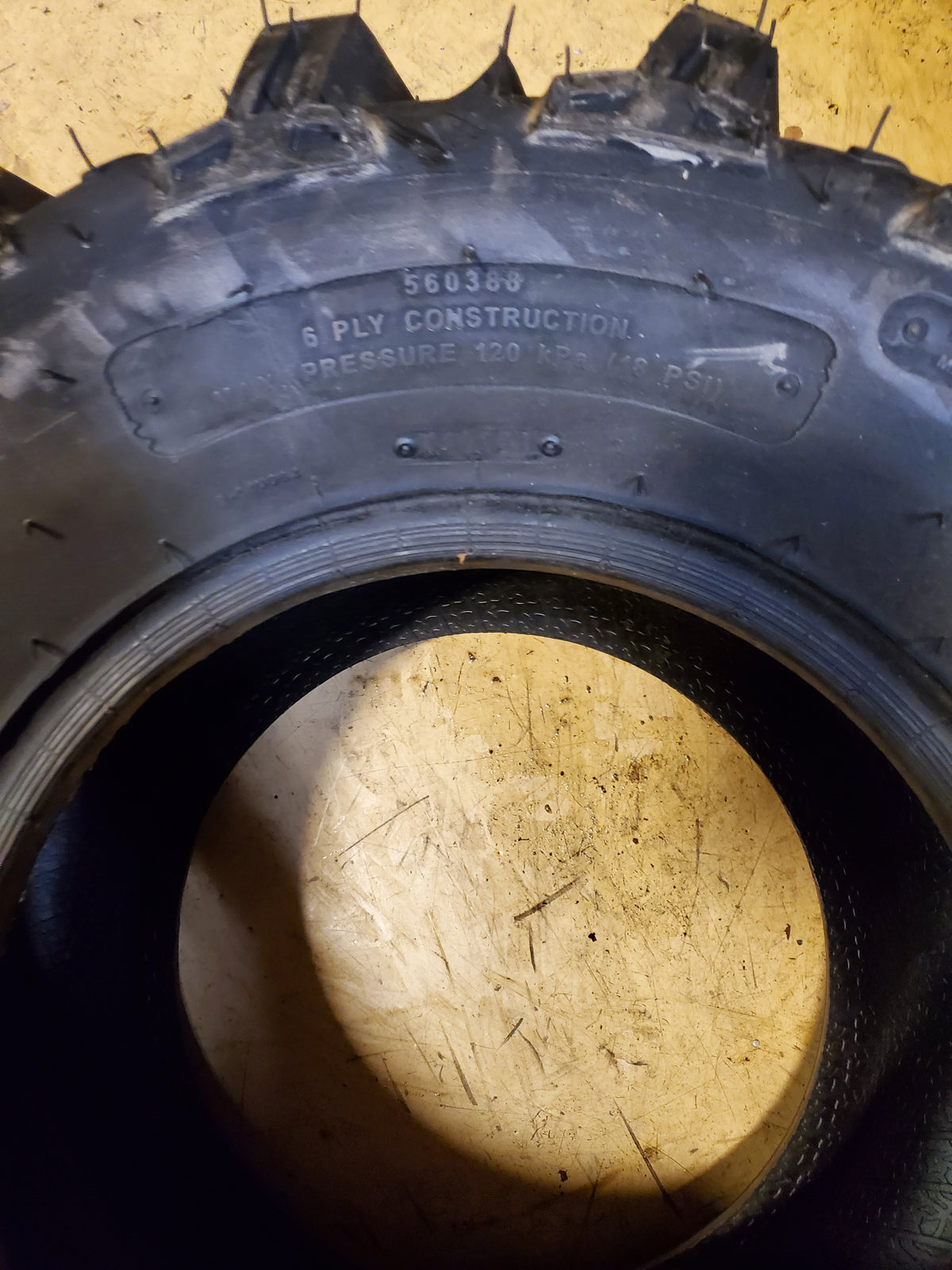 USED ITP MUD LITE XTR BSW  26 11 12 80F 6PLY ATV/UTV TIRE 560388