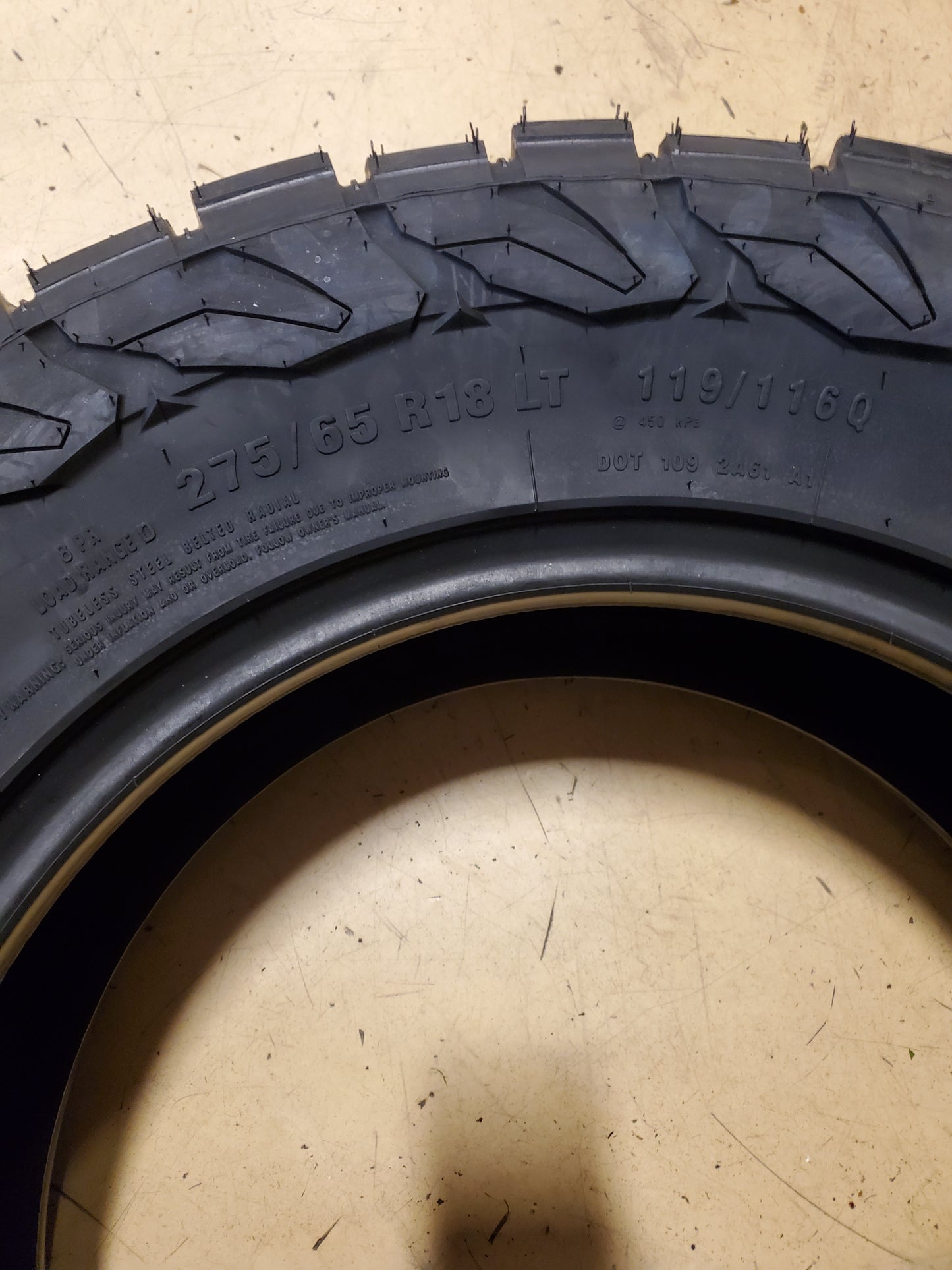 ACCELERA OMIKRON C/T BSW LT 275 65 18 119/116Q 8PLY ALL TERRAIN TIRE 1200060426