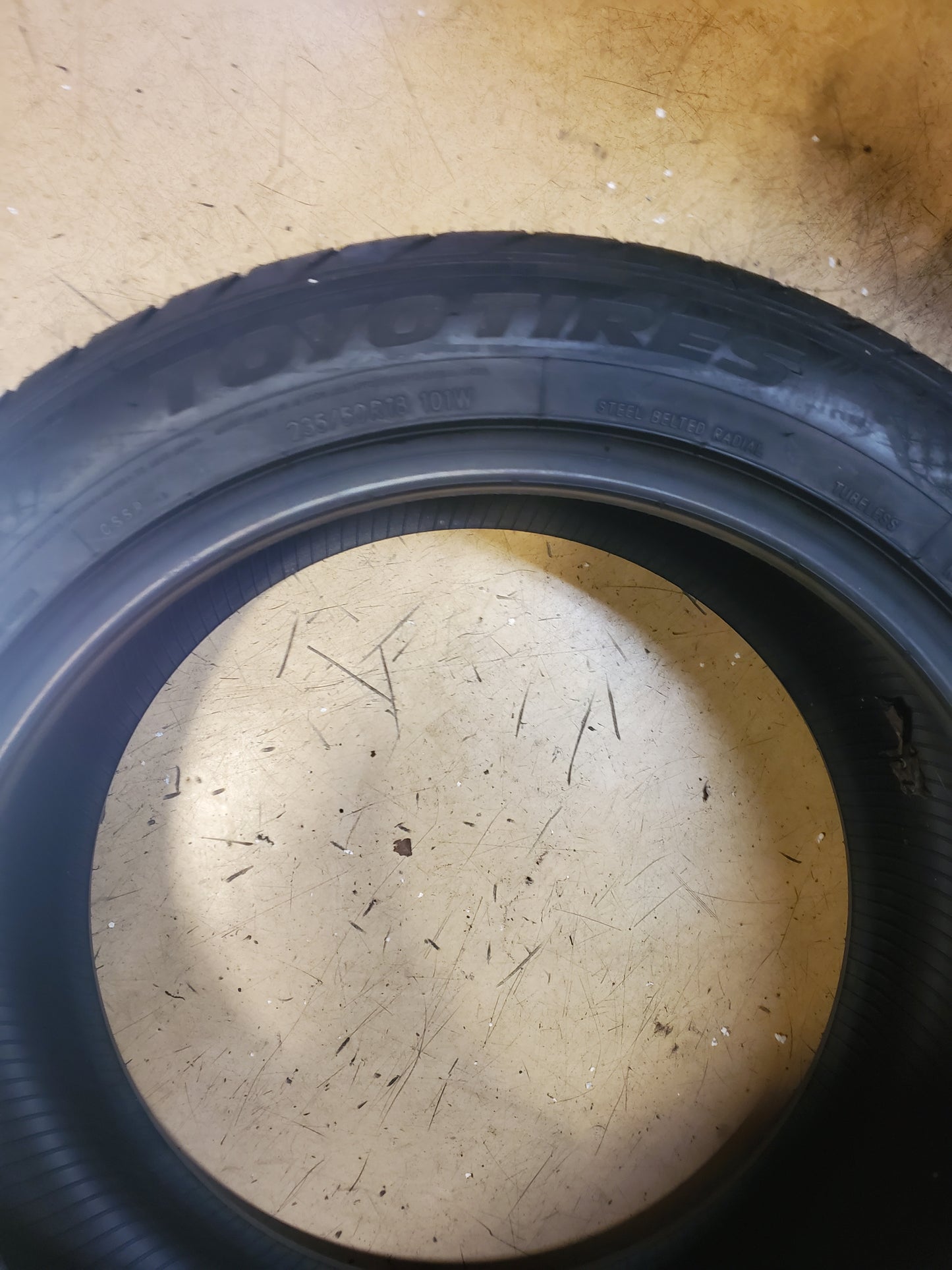 TOYO CELSIUS SPORT BSW P 235 50 18 101W XL ALL WEATHER TIRE 127590