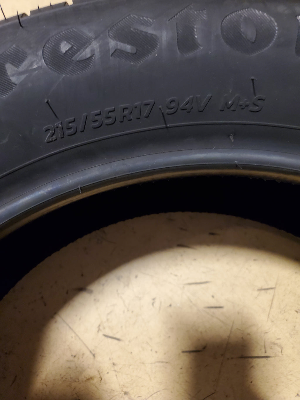 FIRESTONE FIREHAWK A/S V2 BSW P 215 55 17 94V UHP TIRE 008230