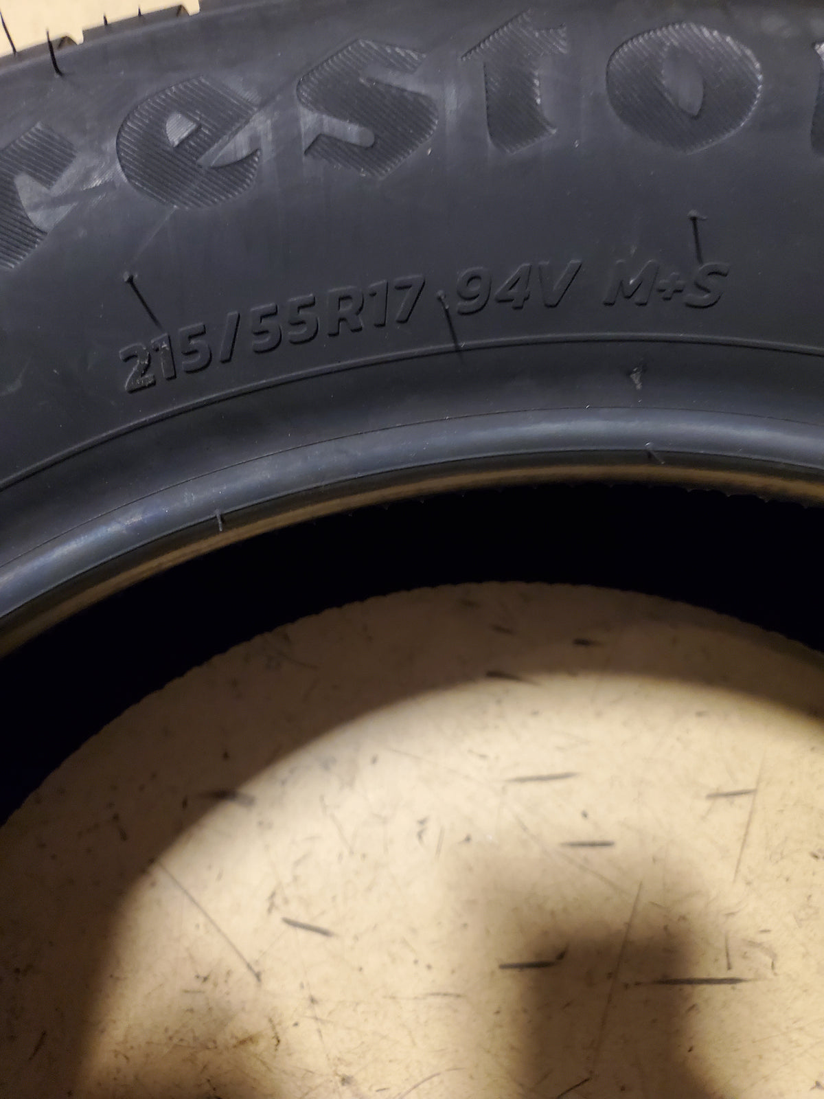 FIRESTONE FIREHAWK A/S V2 BSW P 215 55 17 94V UHP TIRE 008230