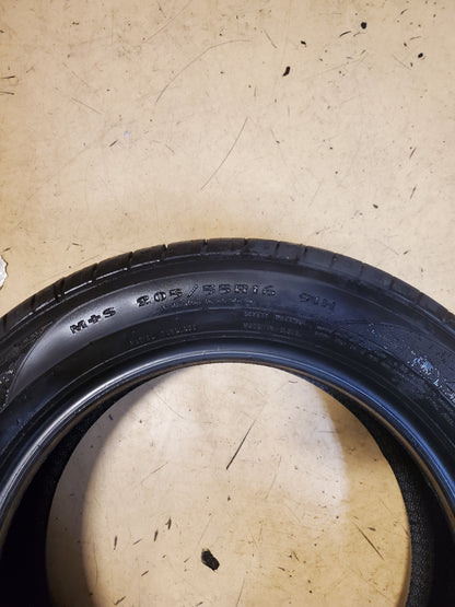 2 GOODYEAR ASSURANCE ALL SEASON BSW P 205 55 16 91H TIRE 407781374