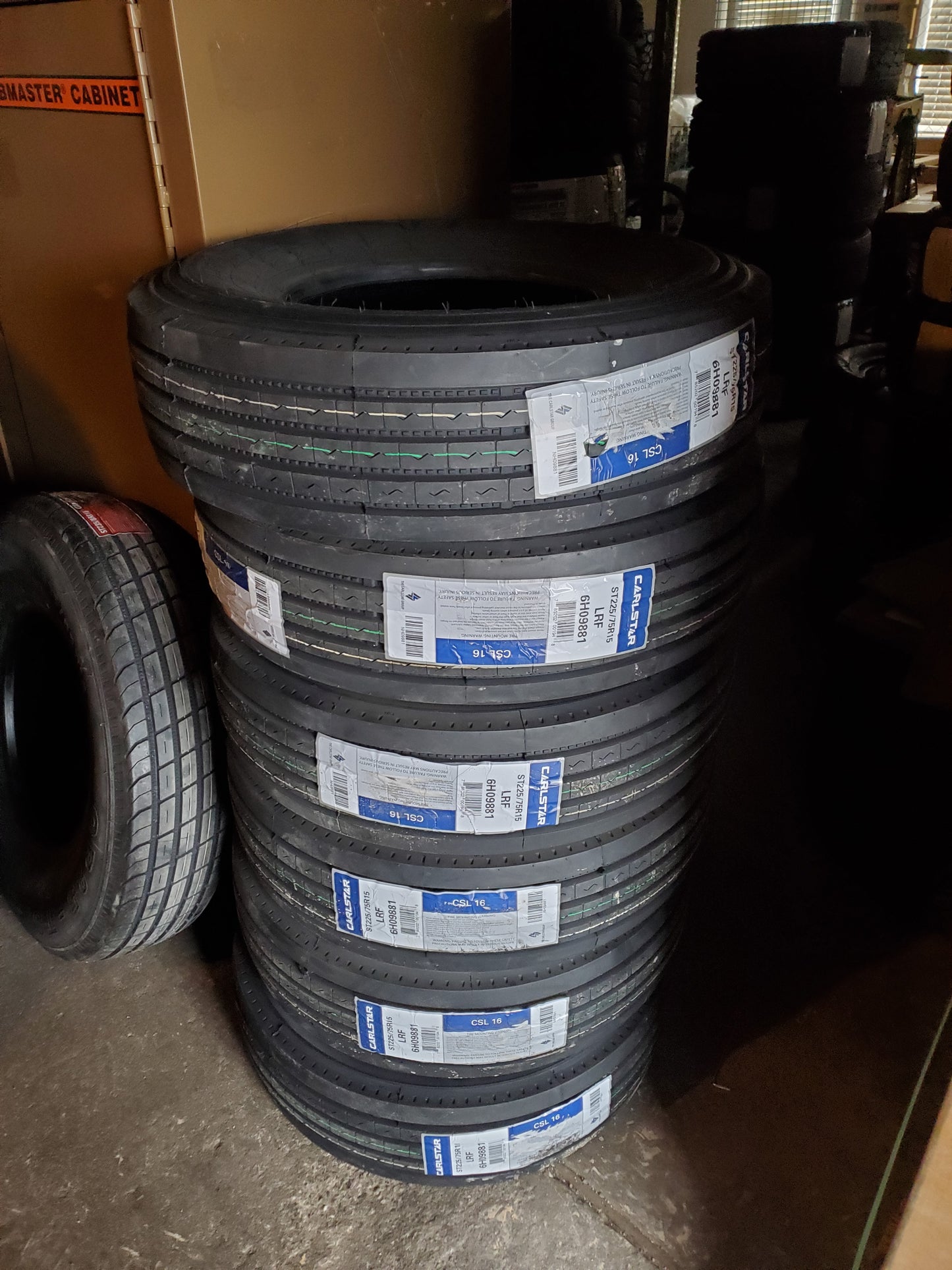 (KSL ONLY) 4 CARLSTAR CSL16 BSW ST 225 75 15 120/115M 12PLY TRAILER TIRE 6H09881