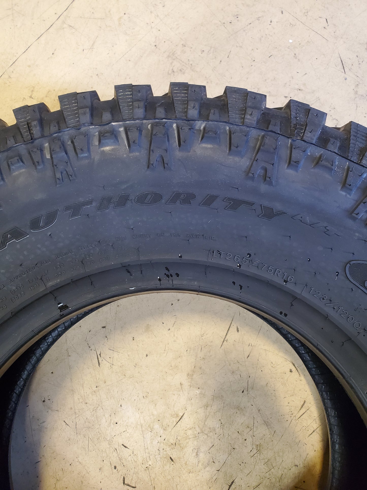 GOODYEAR WRANGLER AUTHORITY A/T BSW LT 265 75 16 123/120Q 10PLY TIRE 751153328