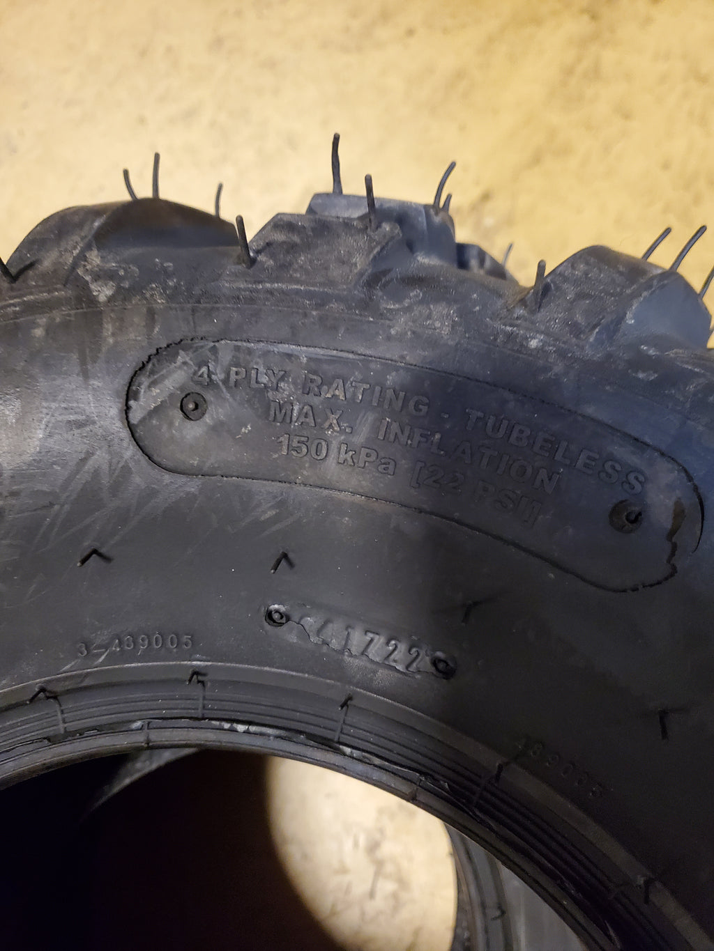 CARLSTAR AT489 BSW 24 9.5 10 75F 4PLY ATV/UTV TIRE 5793P2