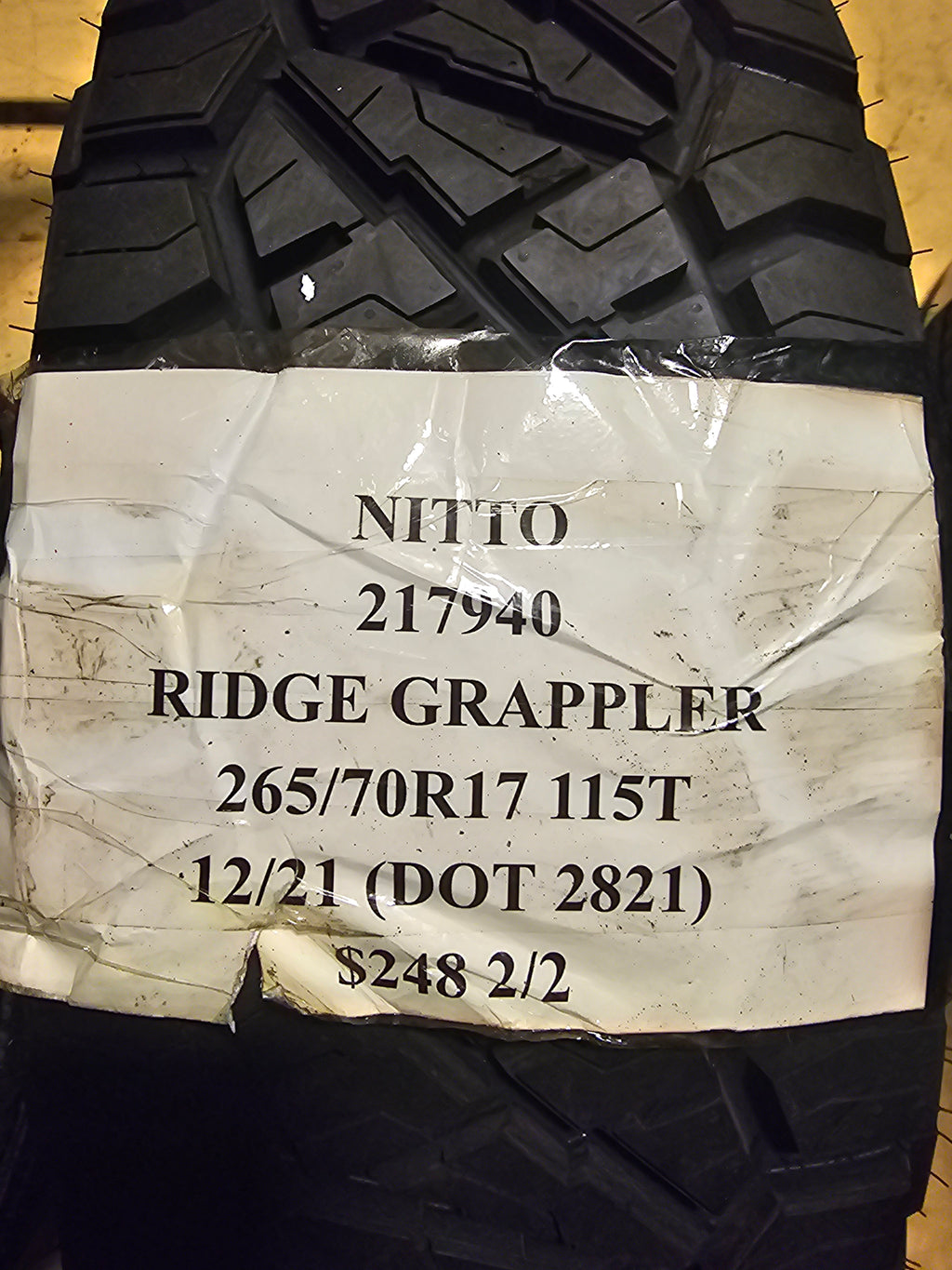 2 NITTO RIDGE GRAPPLER P 265 70 17 115T  SL ALL SEASON TIRES 217940
