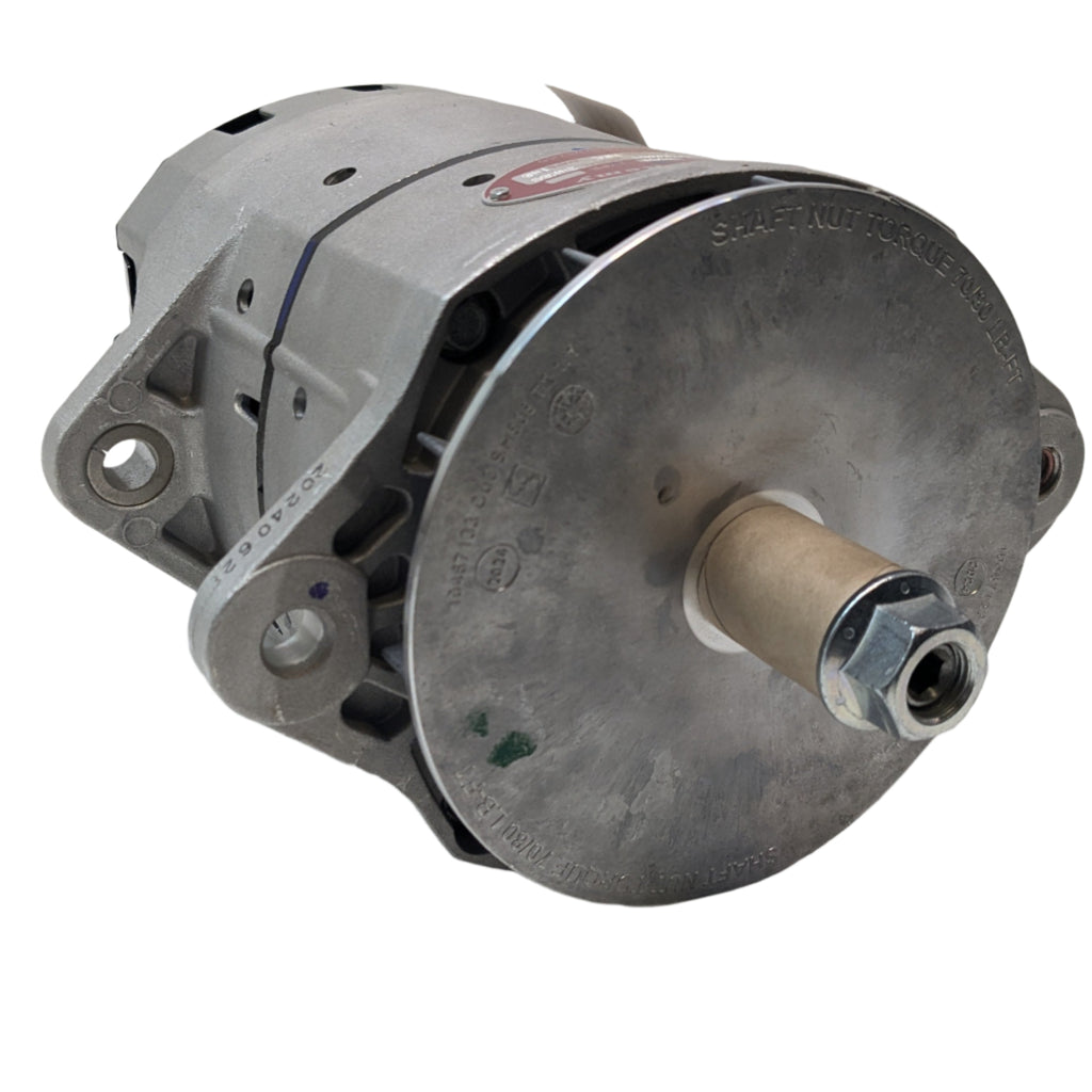DELCO REMY ALTERNATOR 35SI MODEL 12V 140A 1/4 B+ OUTPUT TERMINAL J180 HINGE 8600064