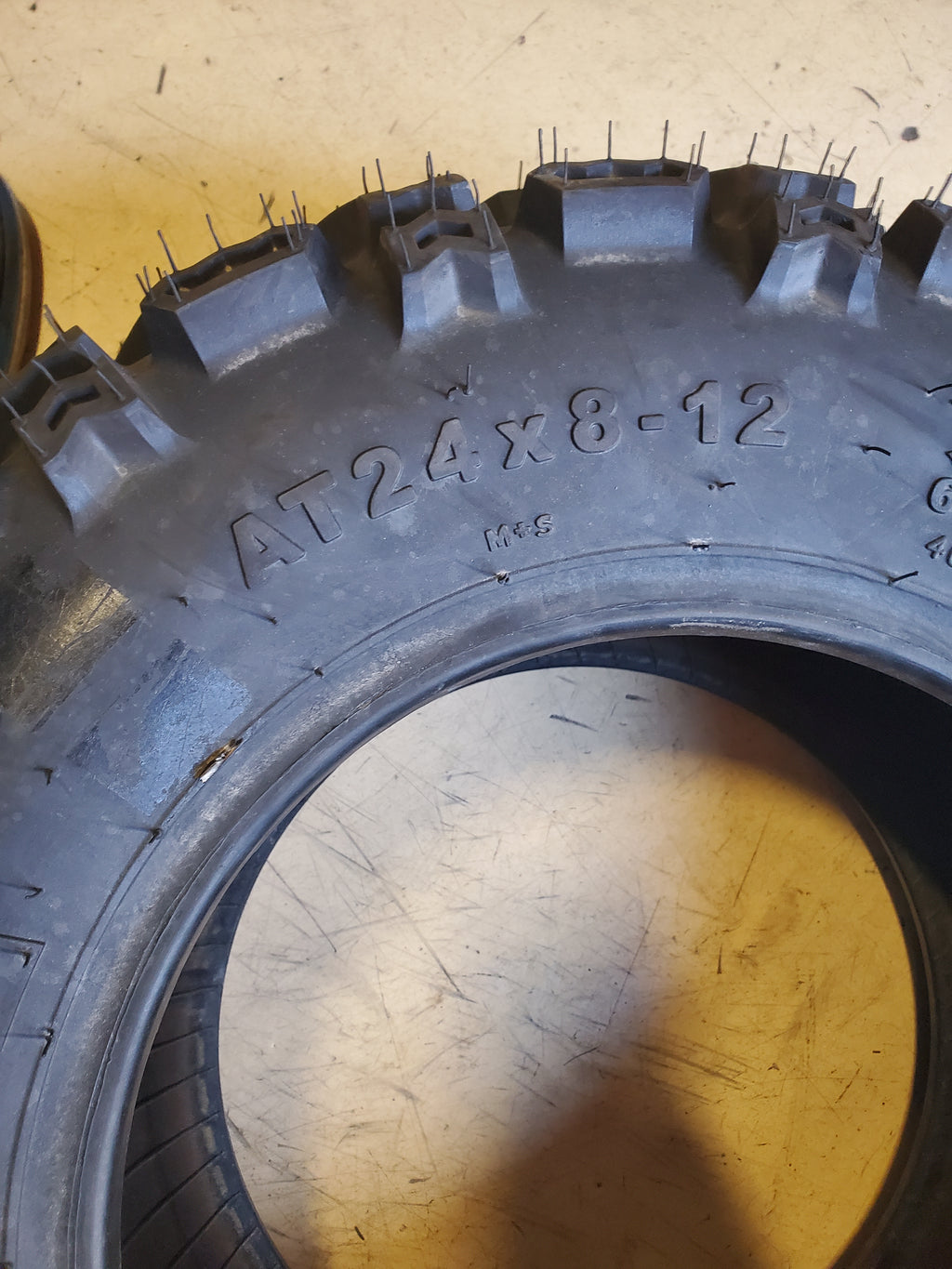NOS BKT W207 BSW AT 24 8 12 40J 6PLY ATV/UTV TIRE 94001569