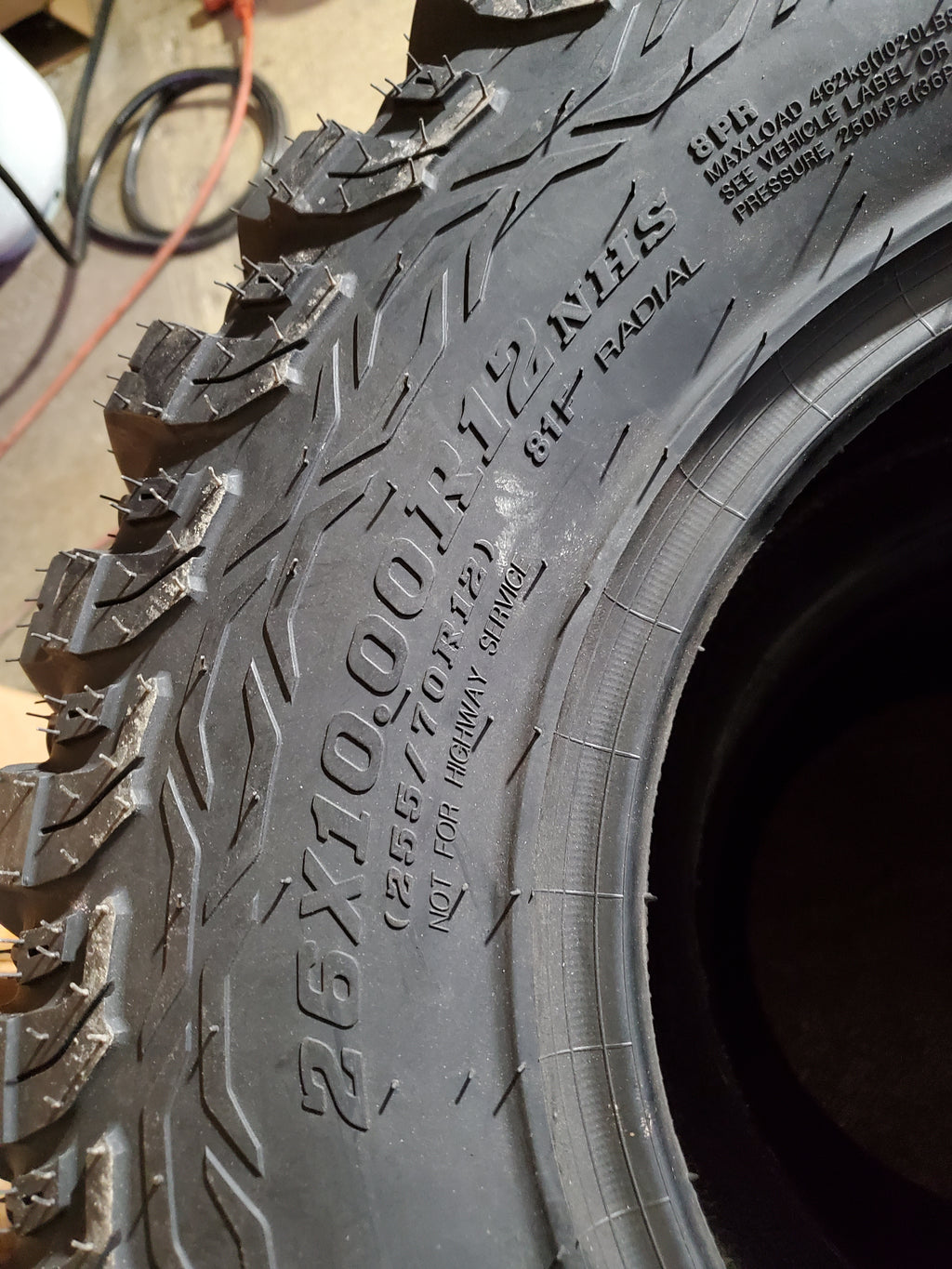 PRO ARMOR TREKKER P192 BSW AT 26 10 12 81F 8PLY ATV/UTV TIRE UTVS0104436