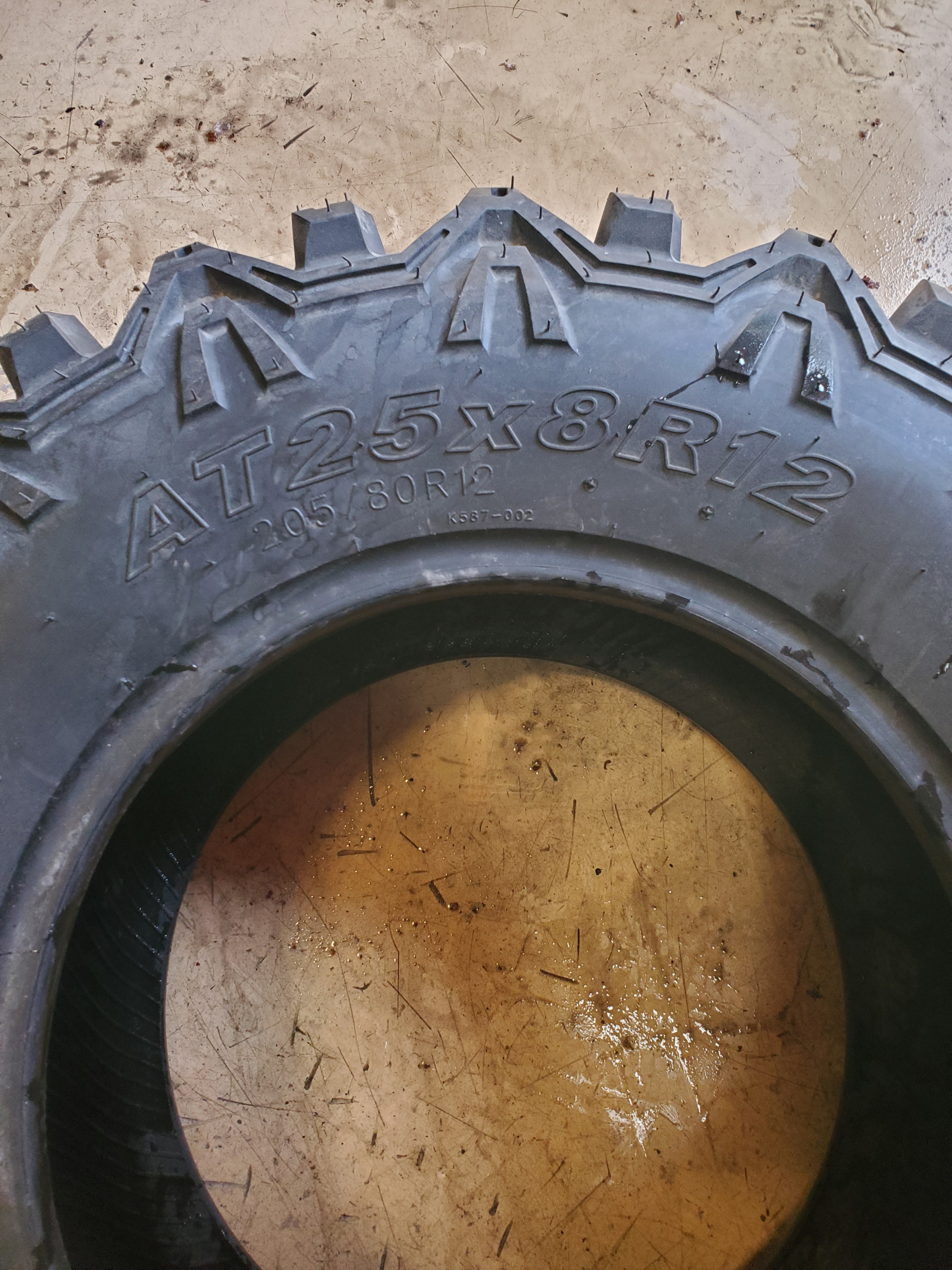 KENDA BEAR CLAW HTR K587 BSW AT 25 8 12 8PLY ATV/UTV TIRE 085871245D1