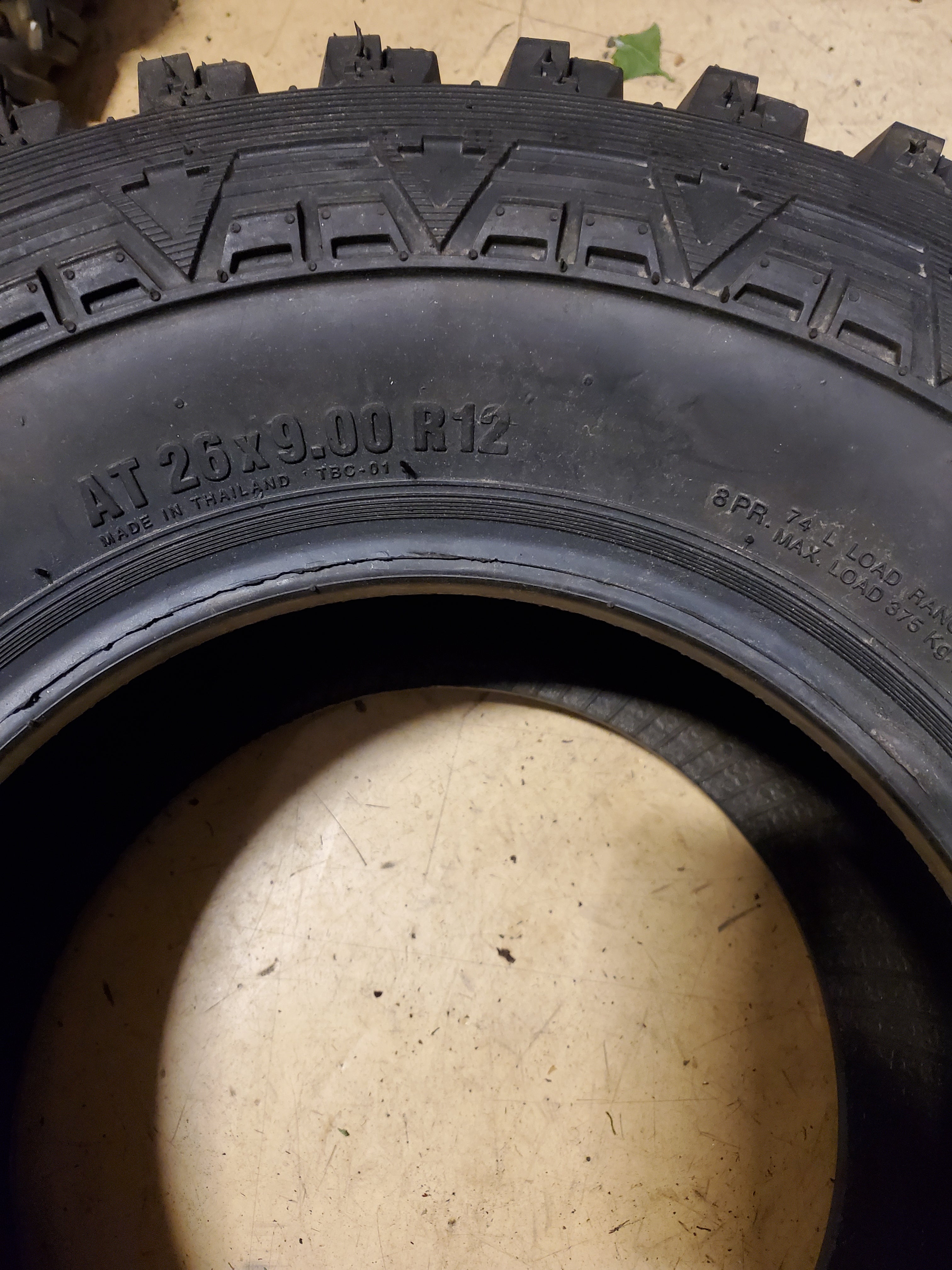 POWER KING TERRAROK A/T BSW AT 26 9 12 74L 8PLY ATV/UTV TIRE TRA83