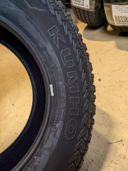 KUMHO ROAD VENTURE AT51 BSW LT 275 70 18 125/122R LRE 10 PLY ALL TERRAIN TIRE 2177823