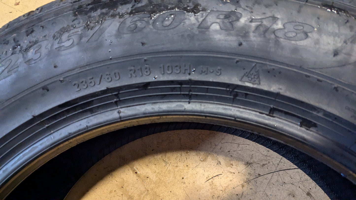 PIRELLI SCORPION WINTER BSW P 235 60 18 103H WINTER TIRE 2730200