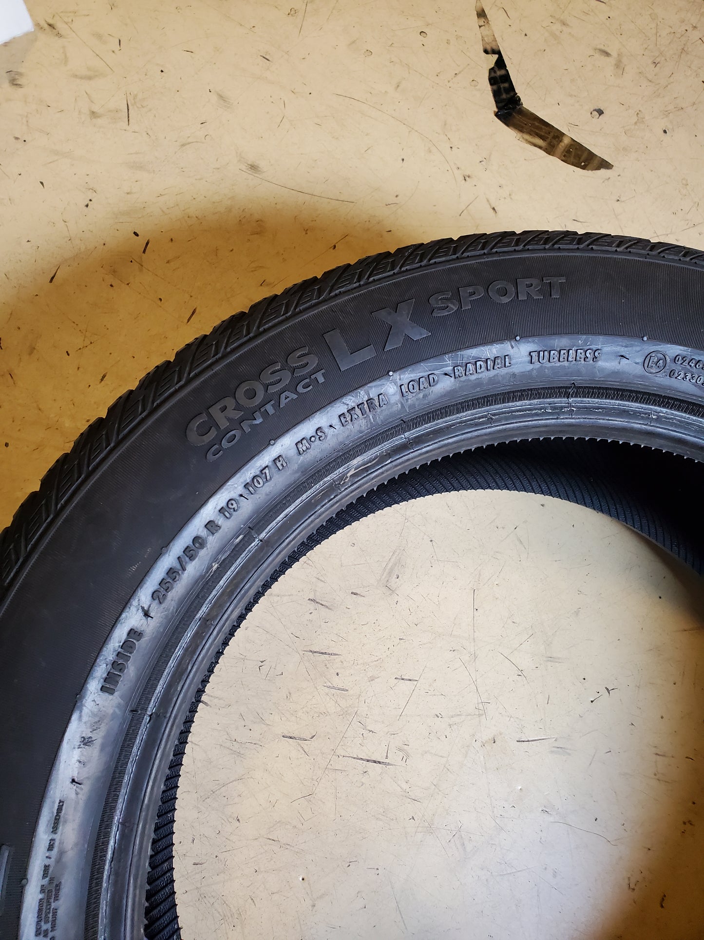 DTO OS CONTINENTAL CROSSCONTACT LX SPORT P 255 50 19 107H XL TIRE 03549160000