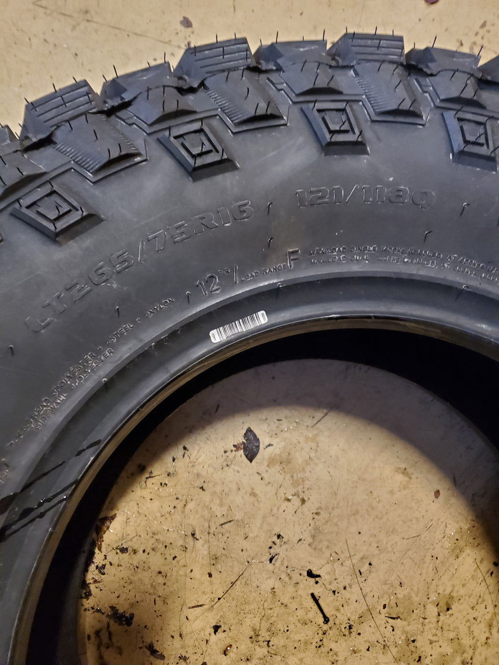 TESCHE RIDGE BLADE X/RT LT 265 75 16 121/118Q 12PLY RUGGED TERRAIN TIRE TC123TT