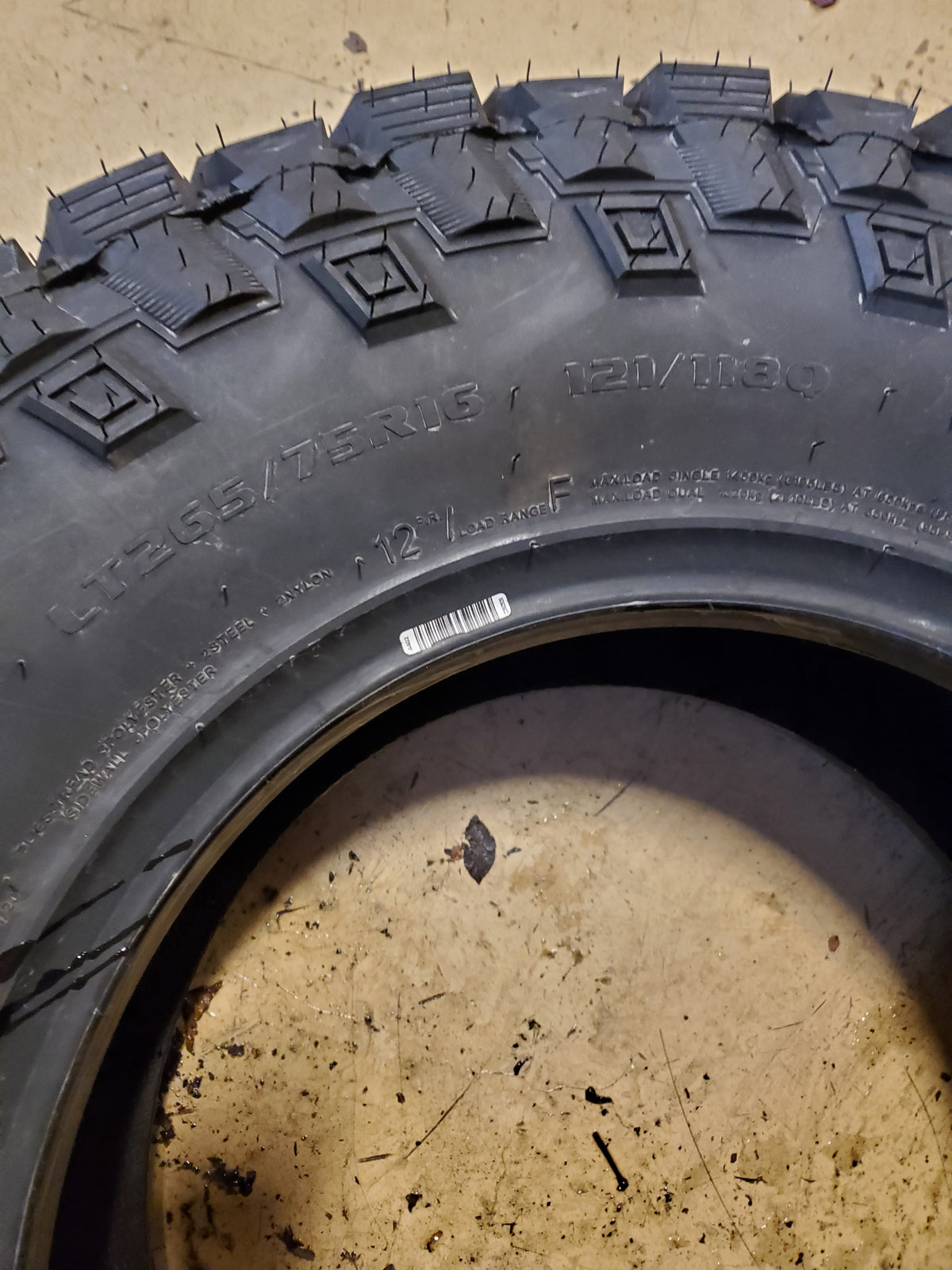 TESCHE RIDGE BLADE X/RT LT 265 75 16 121/118Q 12PLY RUGGED TERRAIN TIRE TC123TT