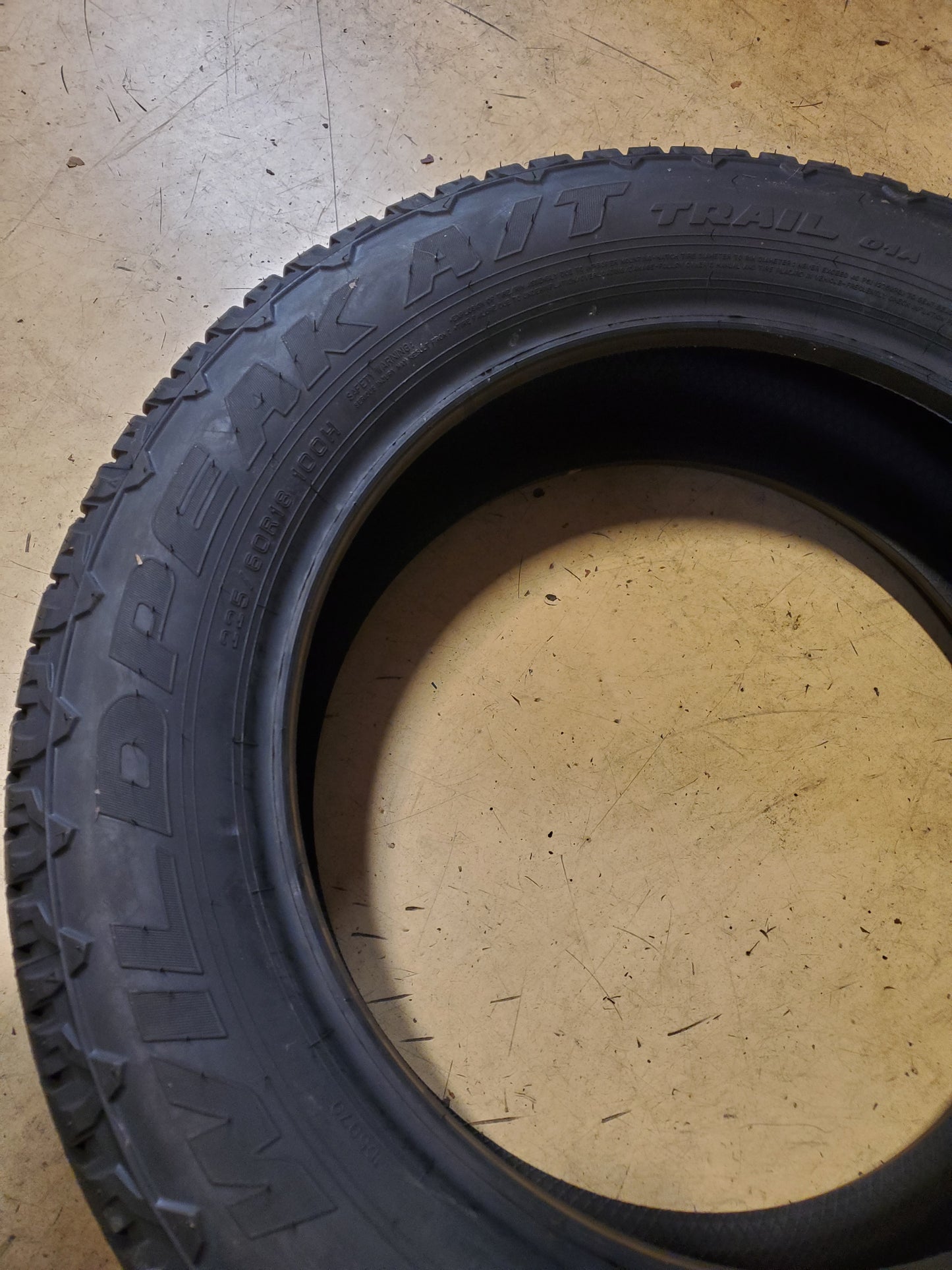 2 FALKEN WILDPEAK A/T TRAIL 01A BSW P 225 60 18 100H ALL TERRAIN TIRE 59000530