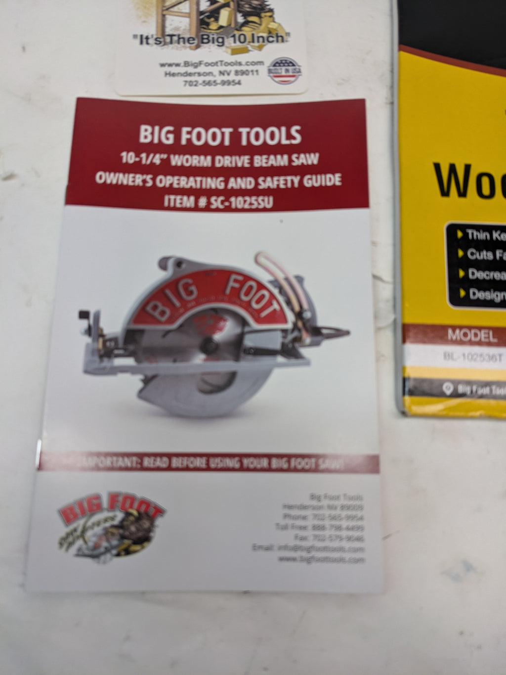 BIG FOOT BF-UG 10-1/4-INCH WORMDRIVE MAGNESIUM CIRCULAR SAW W/ SKIL MOTOR SC-1025SU