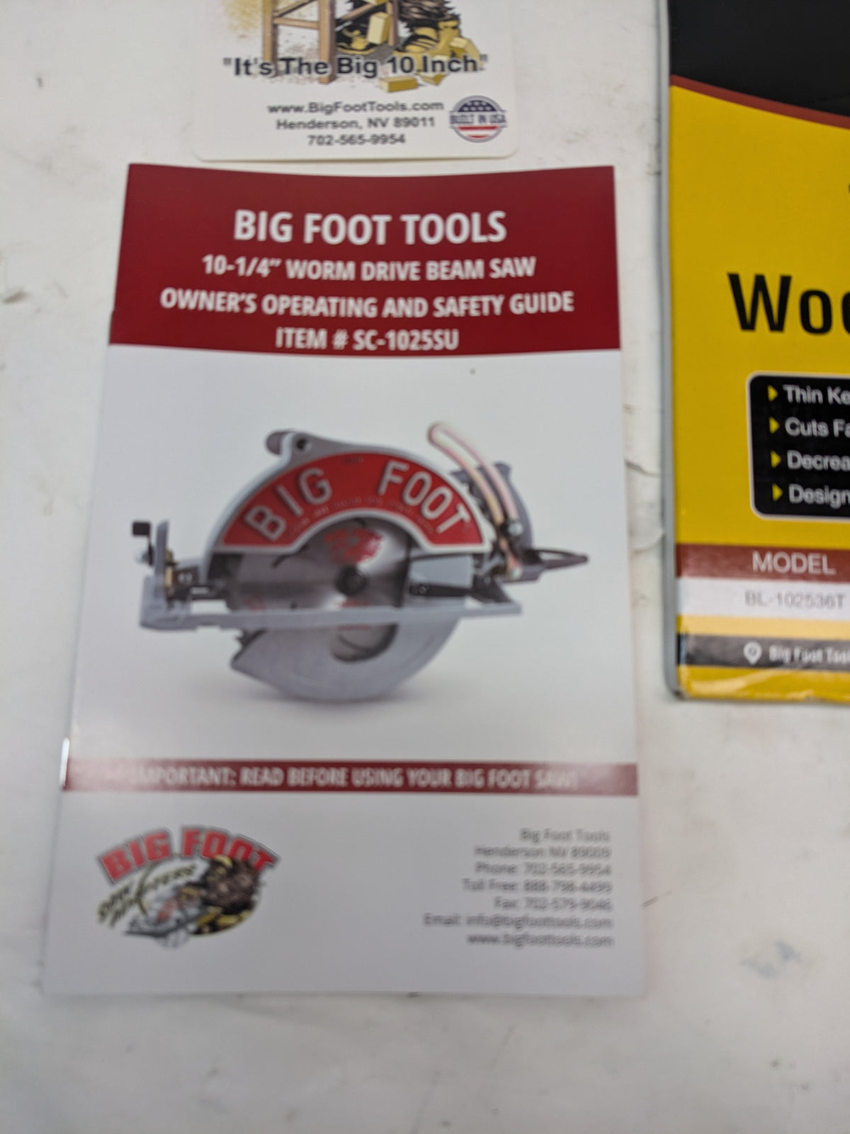 BIG FOOT BF-UG 10-1/4-INCH WORMDRIVE MAGNESIUM CIRCULAR SAW W/ SKIL MOTOR SC-1025SU