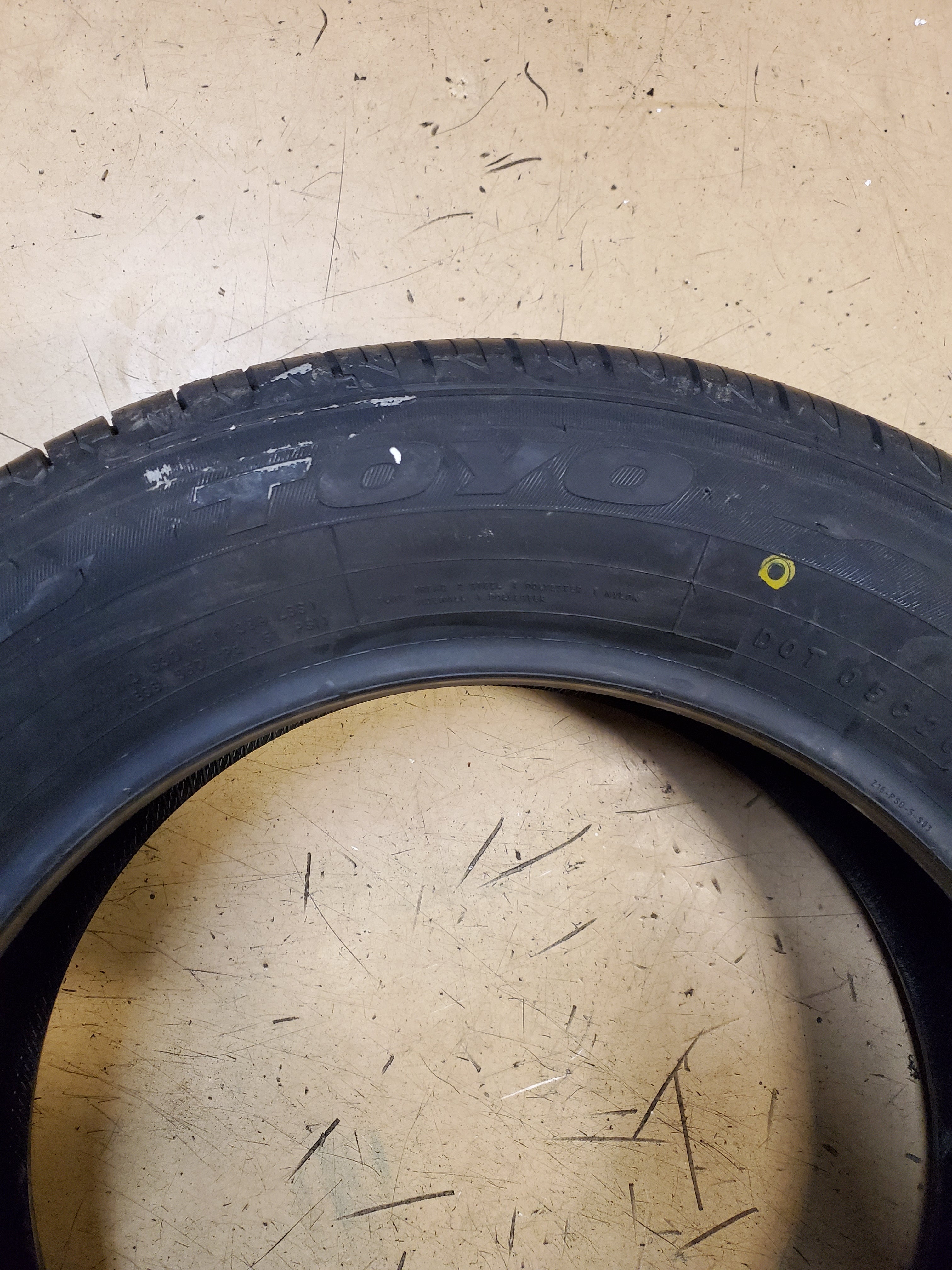 NOS TOYO EXTENSA A/S II BSW P 205 60 16 92H ALL SEASON TIRE 147880