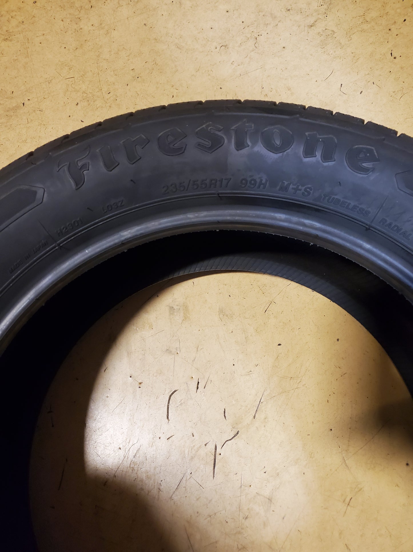 FIRESTONE DESTINATION LE3 BSW P 235 55 17 99H ALL SEASON TIRE 005368