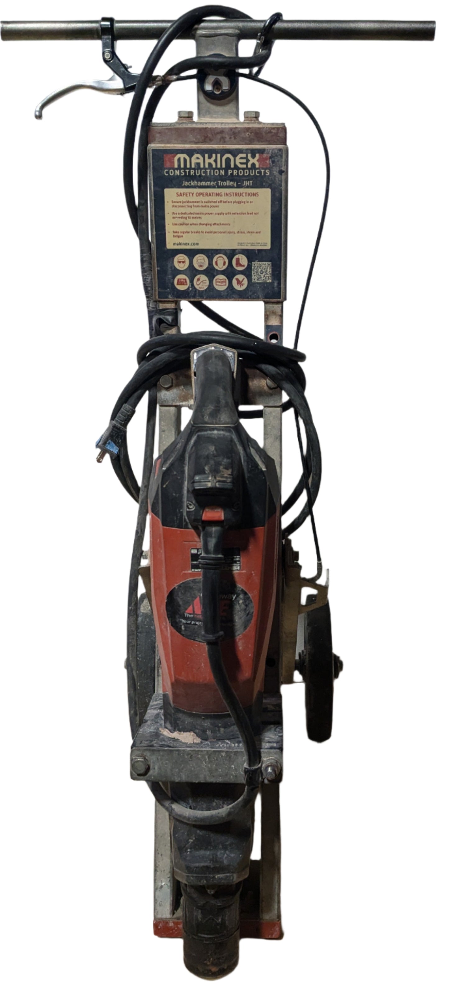 USED MAKINEX JACKHAMMER WITH HILTI TE 1000-AVR DEMOLITION HAMMER