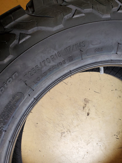 BFGOODRICH ALL-TERRAIN T/A KO2 BSW LT 255 70 18 117/114S 8PLY TIRE 70539