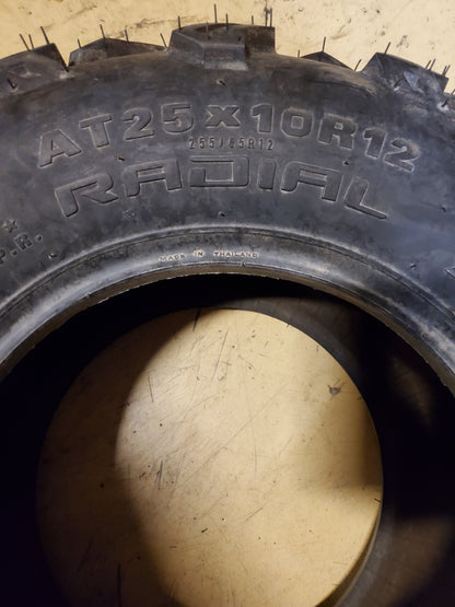 OCELOT BLACK DIAMOND ATR BSW AT 25 10 12 6PLY ATV/UTV TIRE 748T3731250