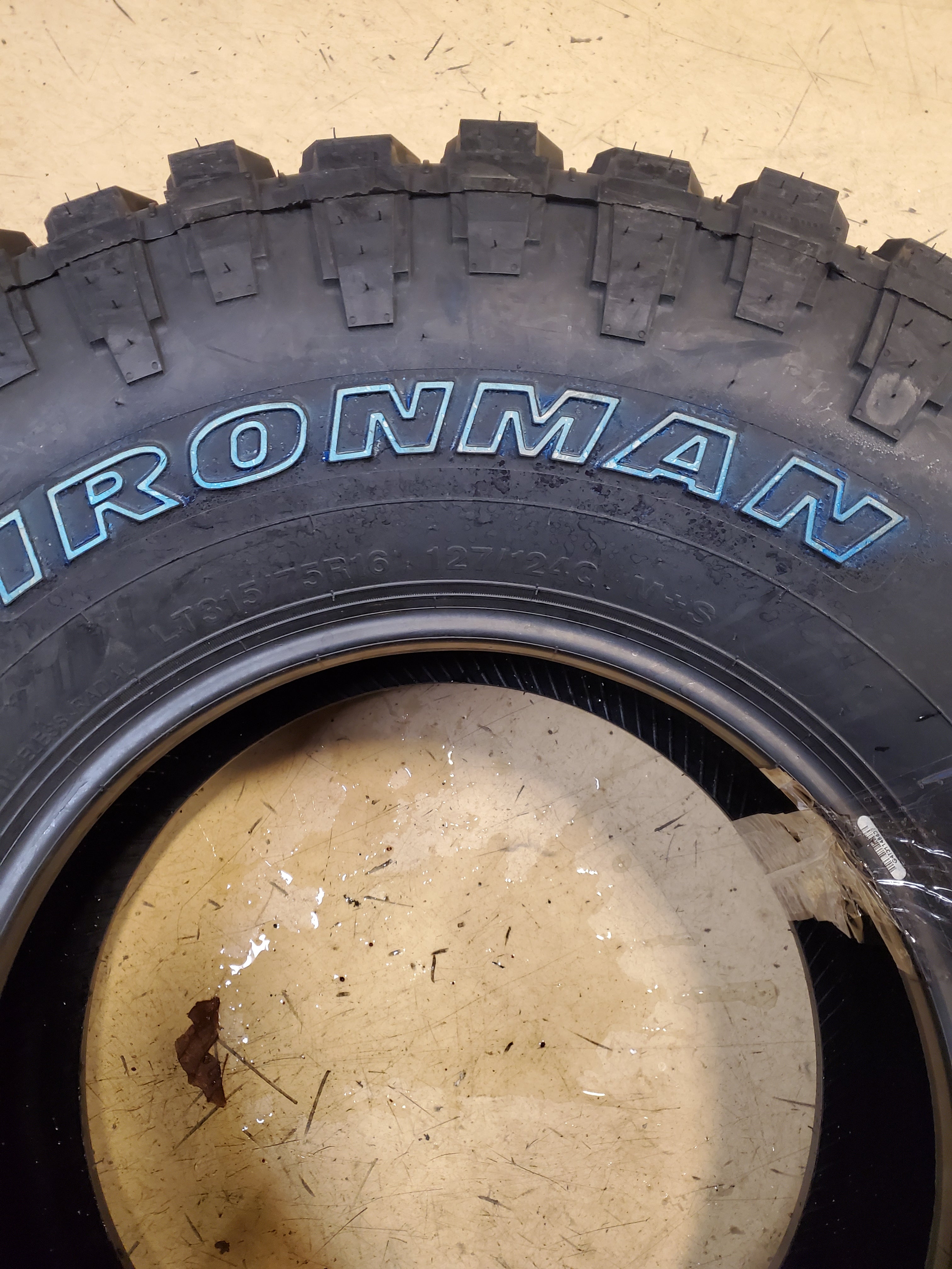 (KSL ONLY ) IRONMAN ALL COUNTRY M/T OWL LT 315 75 16 127/124Q 10PLY MUD TIRE 92616