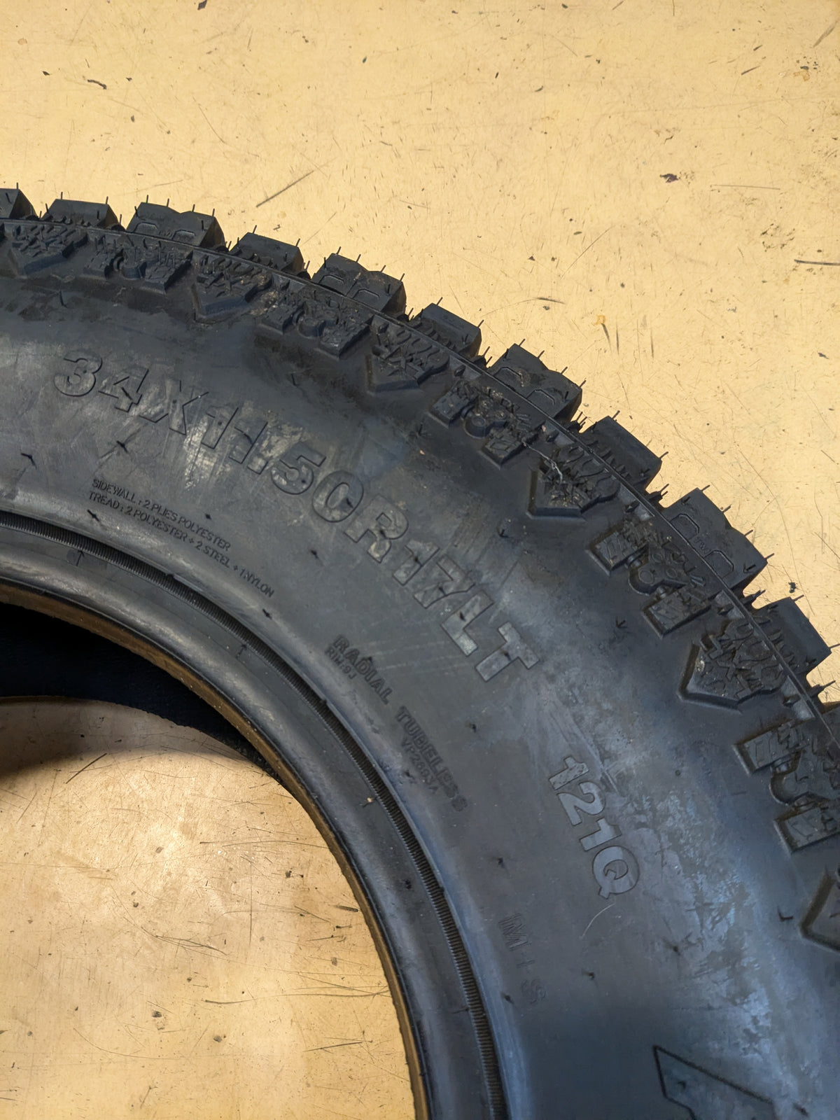 VERSATYRE HD RUGGED TERRAIN LT 34 11.5 17 121Q LRE 10PLY TIRE CHDRT13