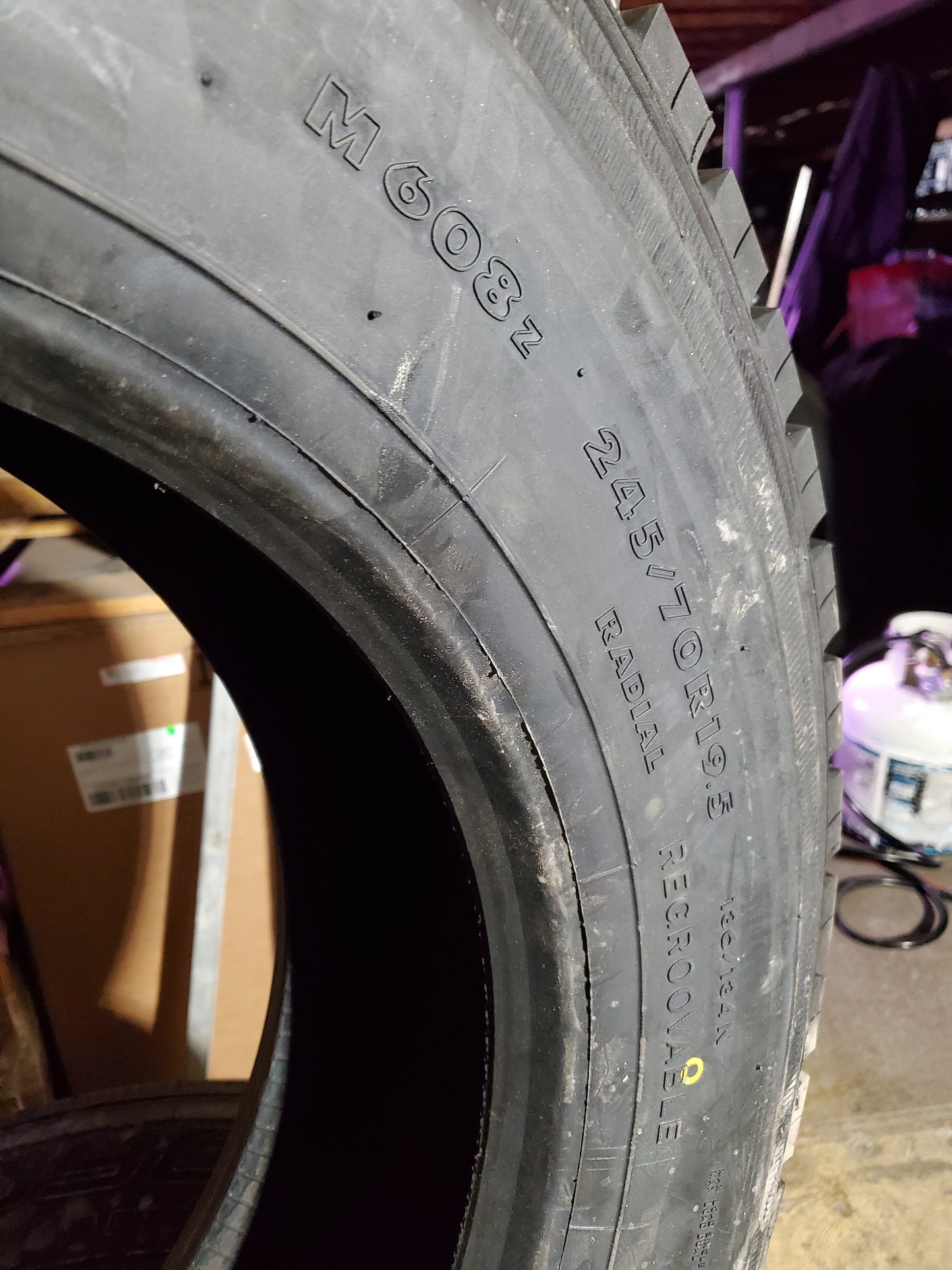 TOYO HYPARADIAL S M608Z BSW LT 245 70 19.5 136/134N 16PLY COMMERCIAL TIRE 562180