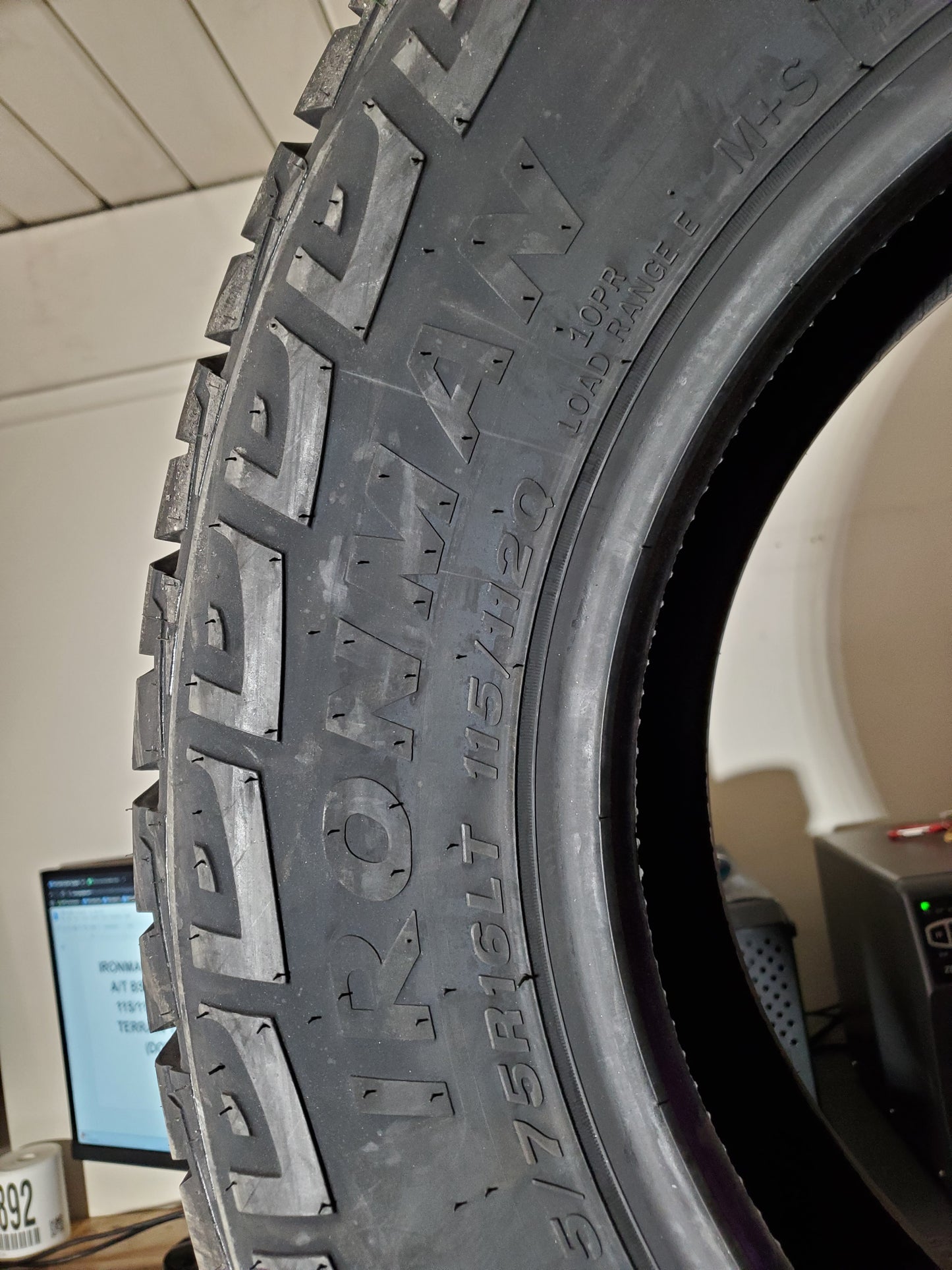 2 IRONMAN ALL COUNTRY A/T BSW LT 225 75 16 115/112Q 10PLY ALL TERRAIN TIRE 91206