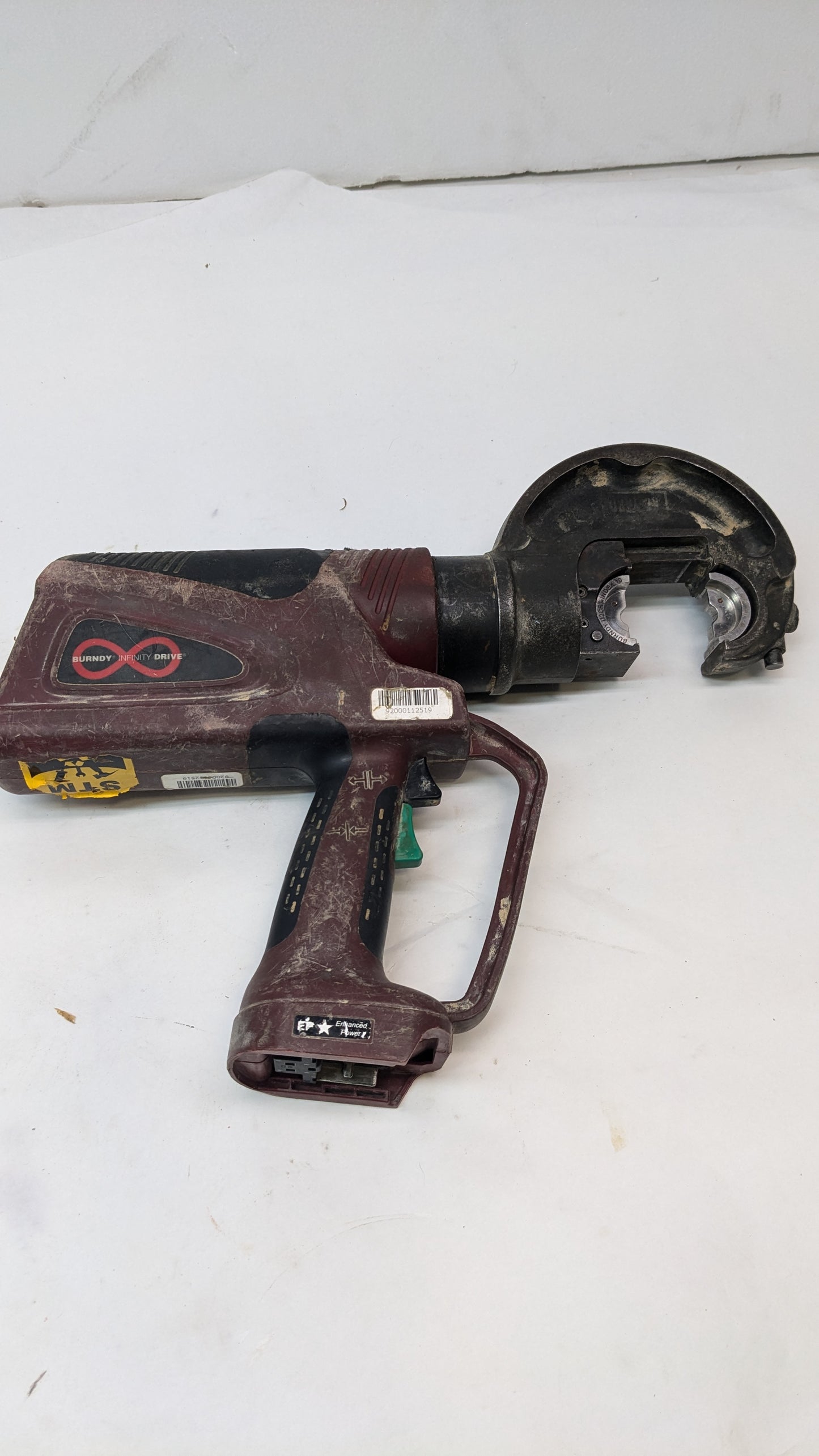 BURNDY PATRIOT 12-TON HYDRAULIC CRIMPER 3.0AH 18V LI-ION PAT750LI