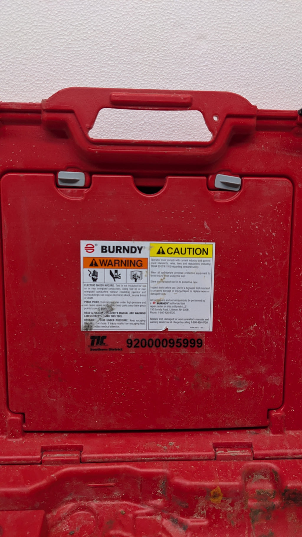 BURNDY PATRIOT 12-TON HYDRAULIC CRIMPER 3.0AH 18V LI-ION PAT750LI
