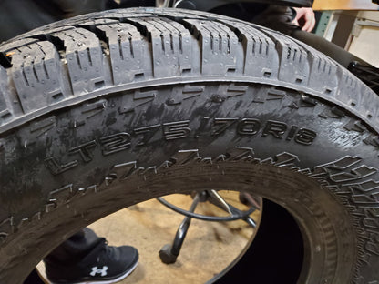 2 NOKIAN HAKKAPELIITTA LT 3 EV BSW LT 275 70 18 125/122Q 10PLY WINTER TIRE TS32404