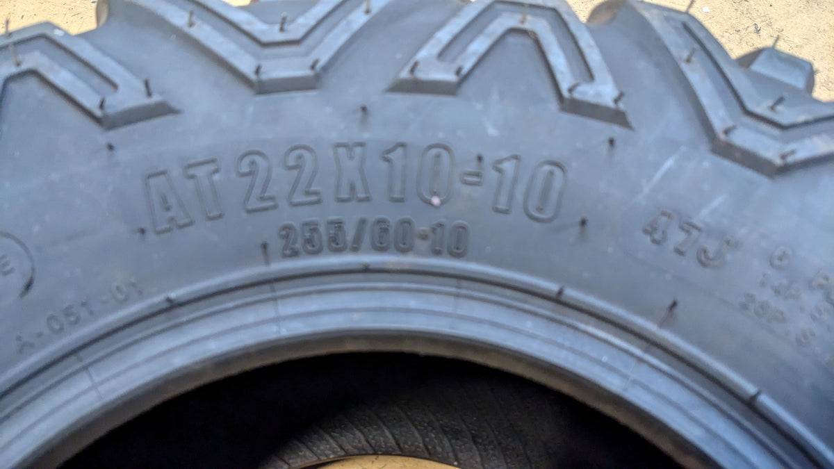 SUNF POWER II BSW AT  255 60 10 6 PLY ATV/UTV TIRE SP2556010