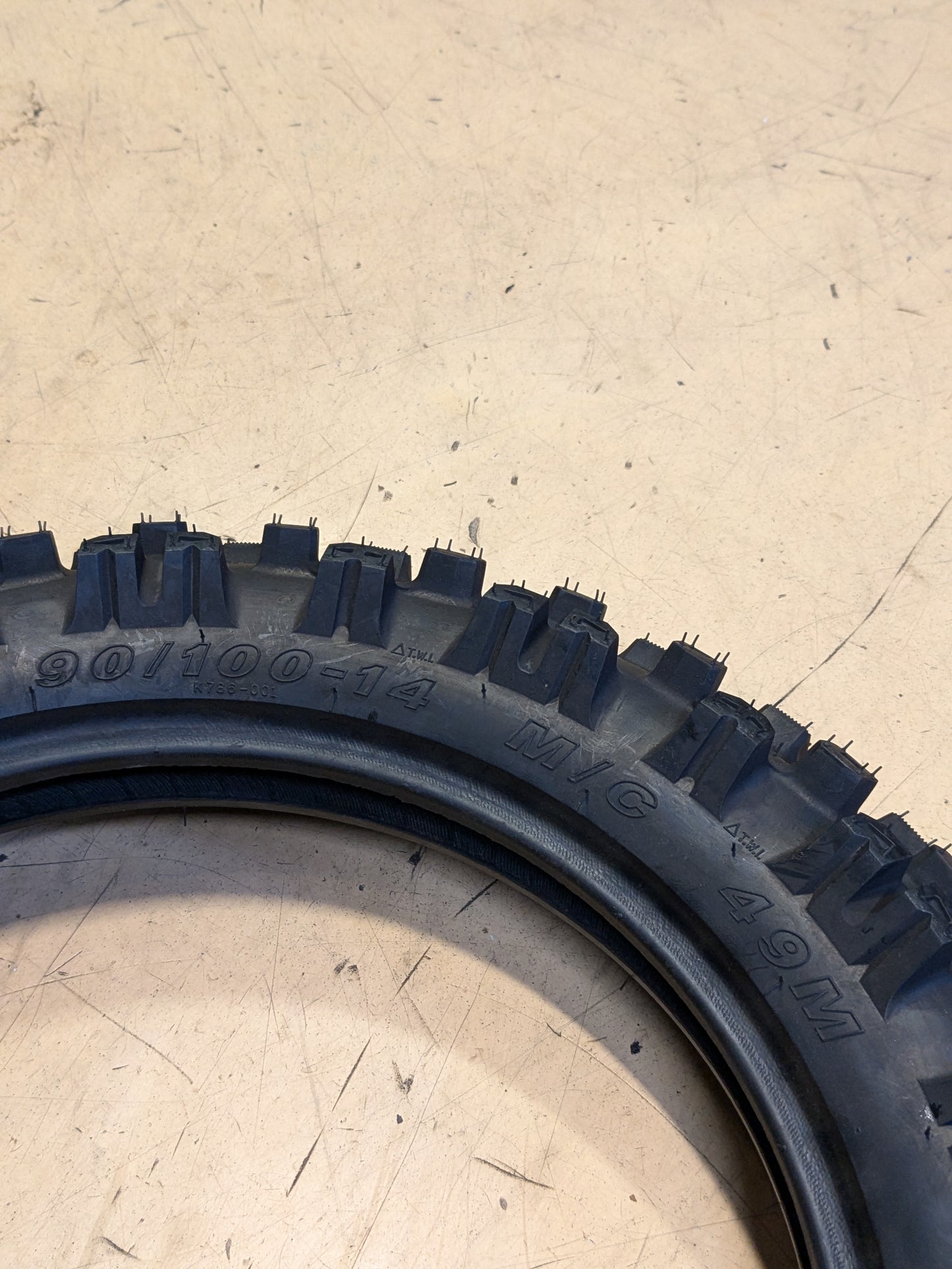 KENDA WASHOUGAL II 90 100 14 49M REAR MOTORCYCLE TIRE 047861440C0S2