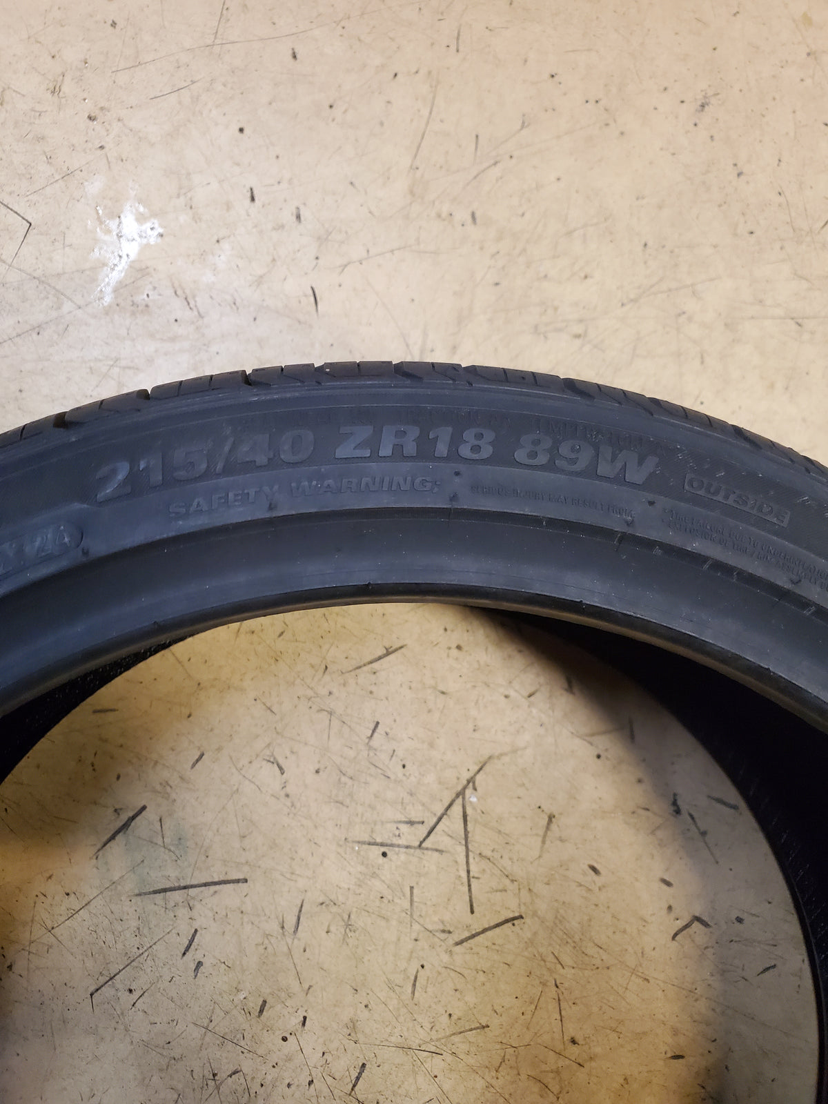 KUMHO ECSTA PA51 BSW P 215 40 18 89W ALL SEASON TIRE 2247873