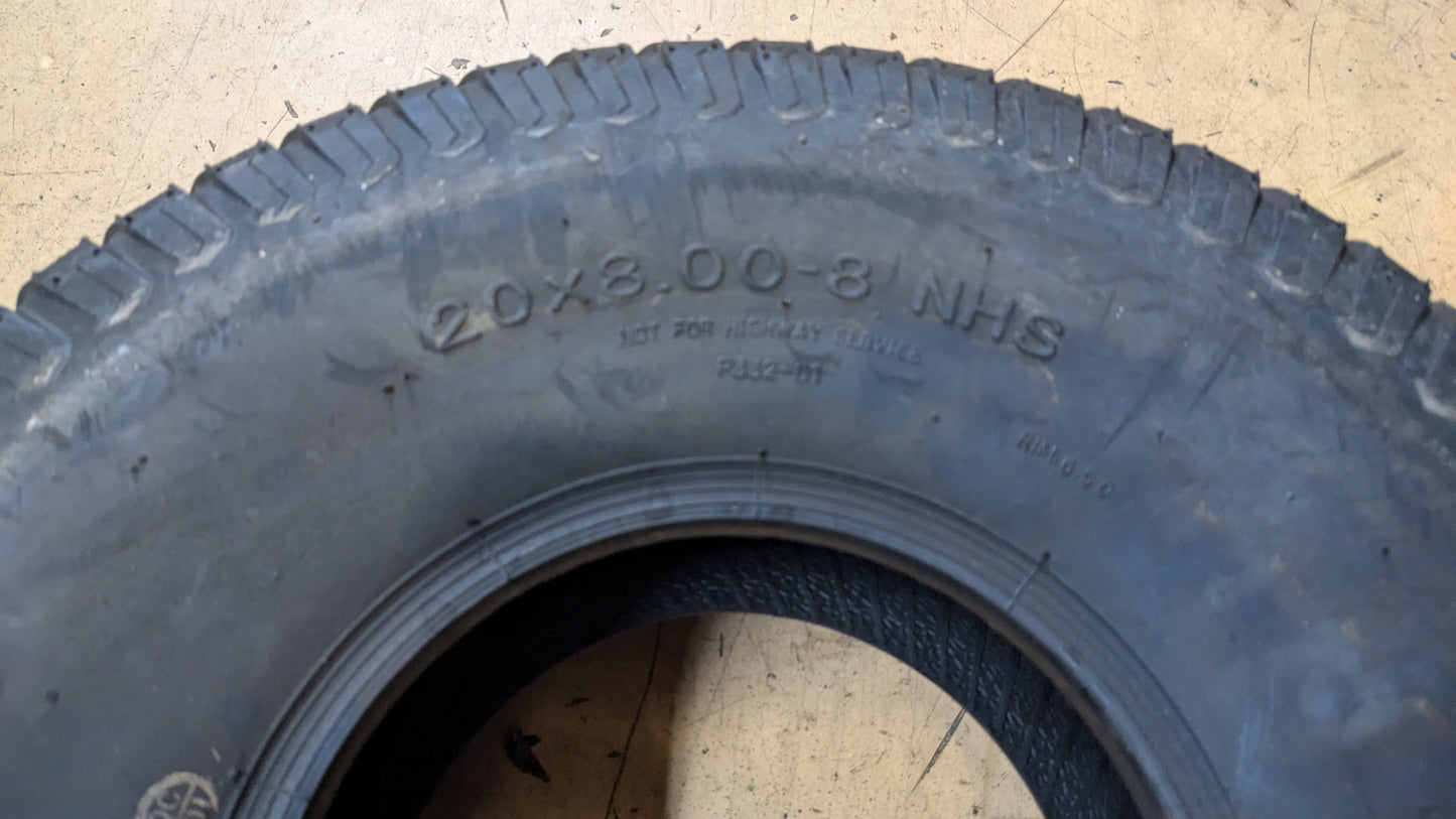 OTR GRASS MASTER BSW  20X 8.00-8 4PLY LAWN TIRE OGM2088