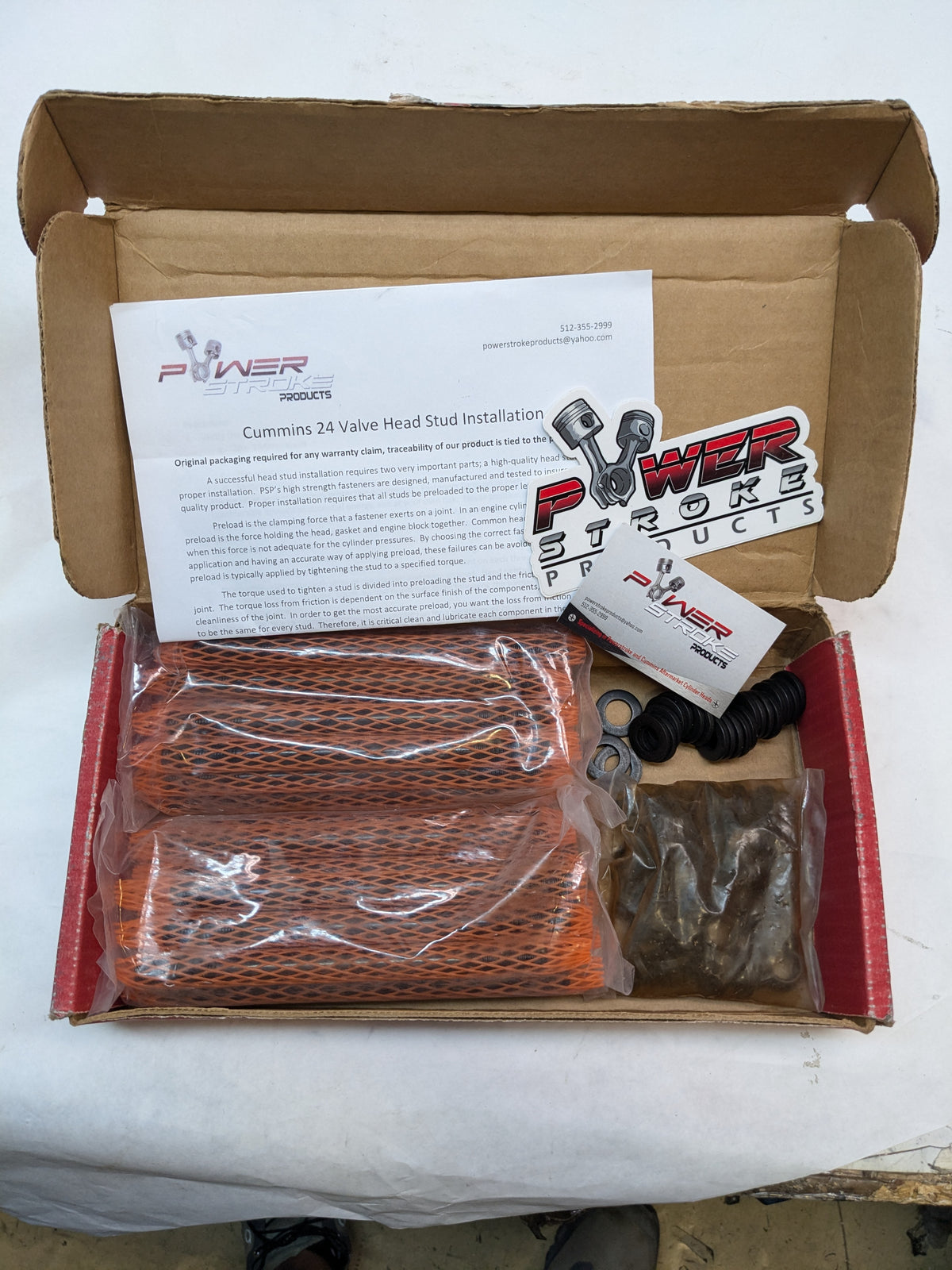 POWER STROKE PRODUCTS CUMMINS 24 VALVE HEAD 12MM STUD KIT PP-24V12MM-220SK