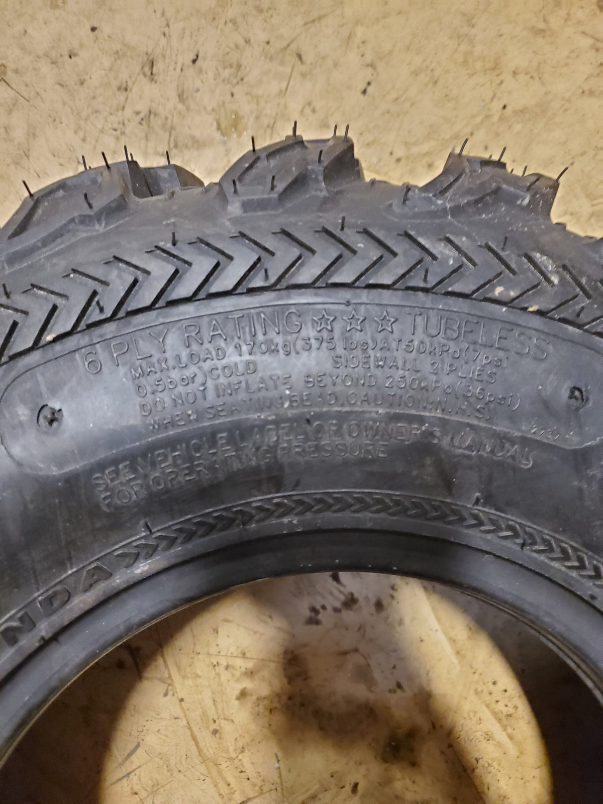 NOS KENDA BEAR CLAW EX K573 BSW LT AT 23 10 10 6PLY REAR ATV/UTV TIRE ‎230J2090